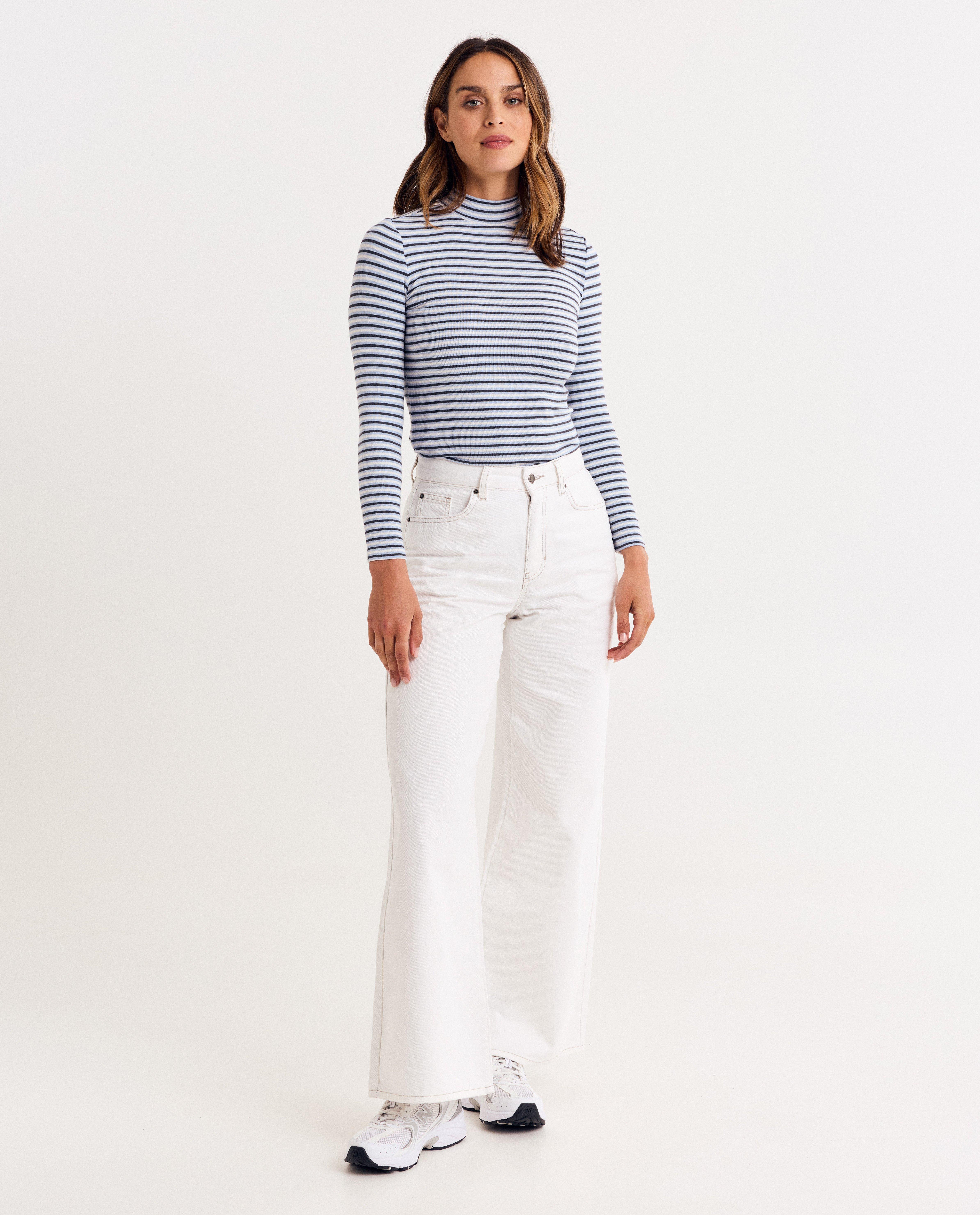 Witte jeans, wide leg fit, 34-46 - Product Detail - wit - afbeelding nummer 1