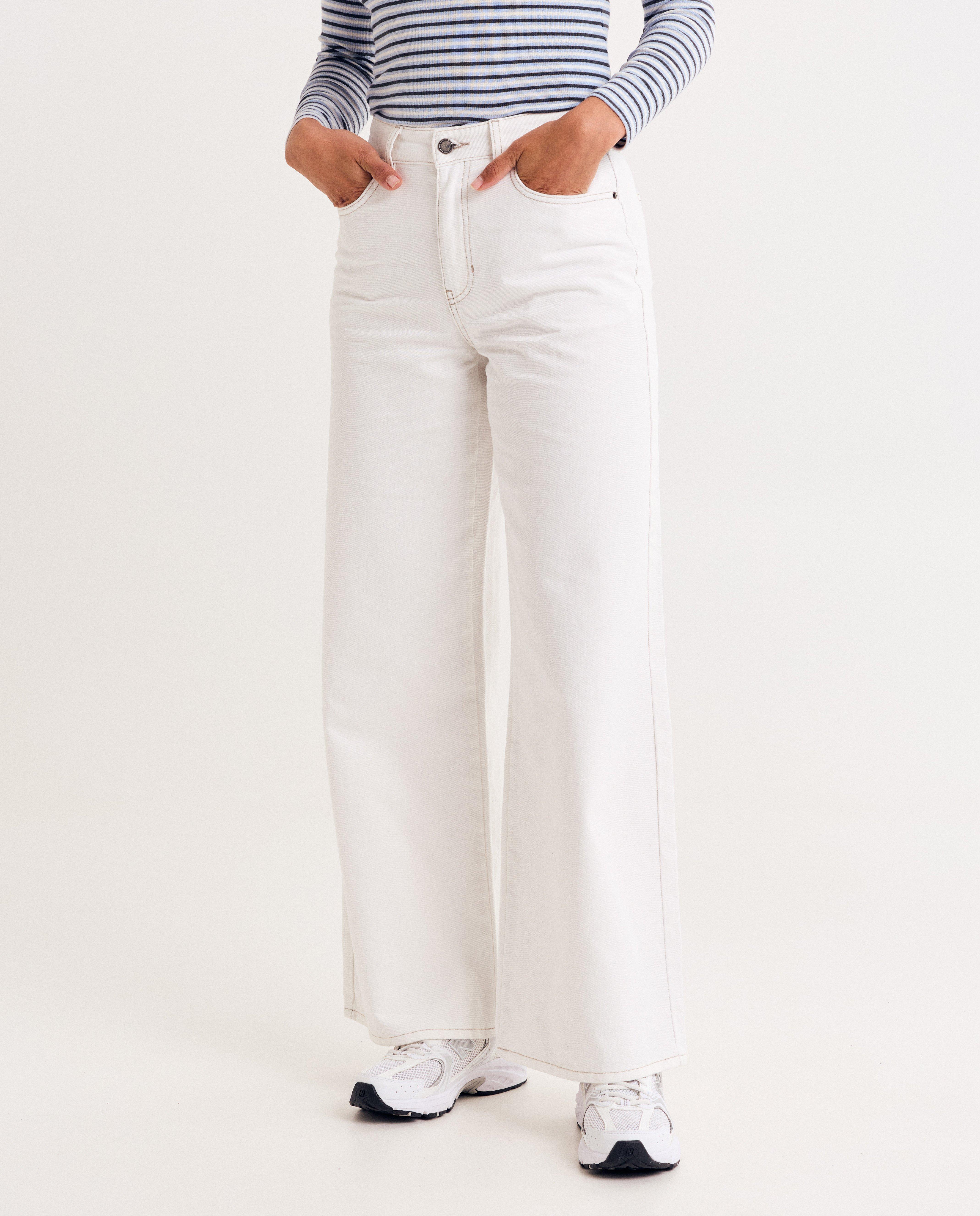 Witte jeans, wide leg fit, 34-46 - Product Detail - wit - afbeelding nummer 3