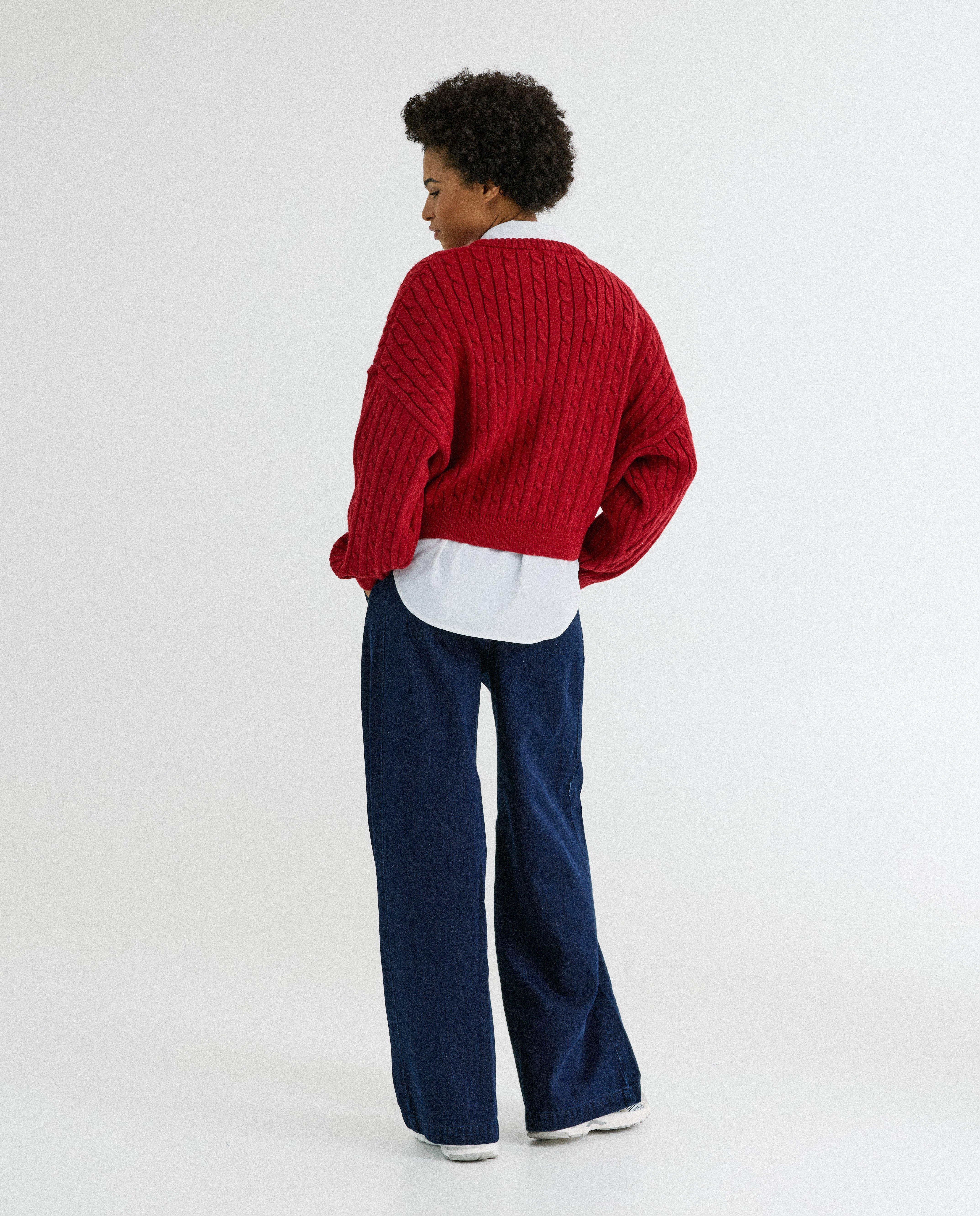 Pulls - Pull de Noël avec motifs brodés et crochetés, femme, XS-XL
