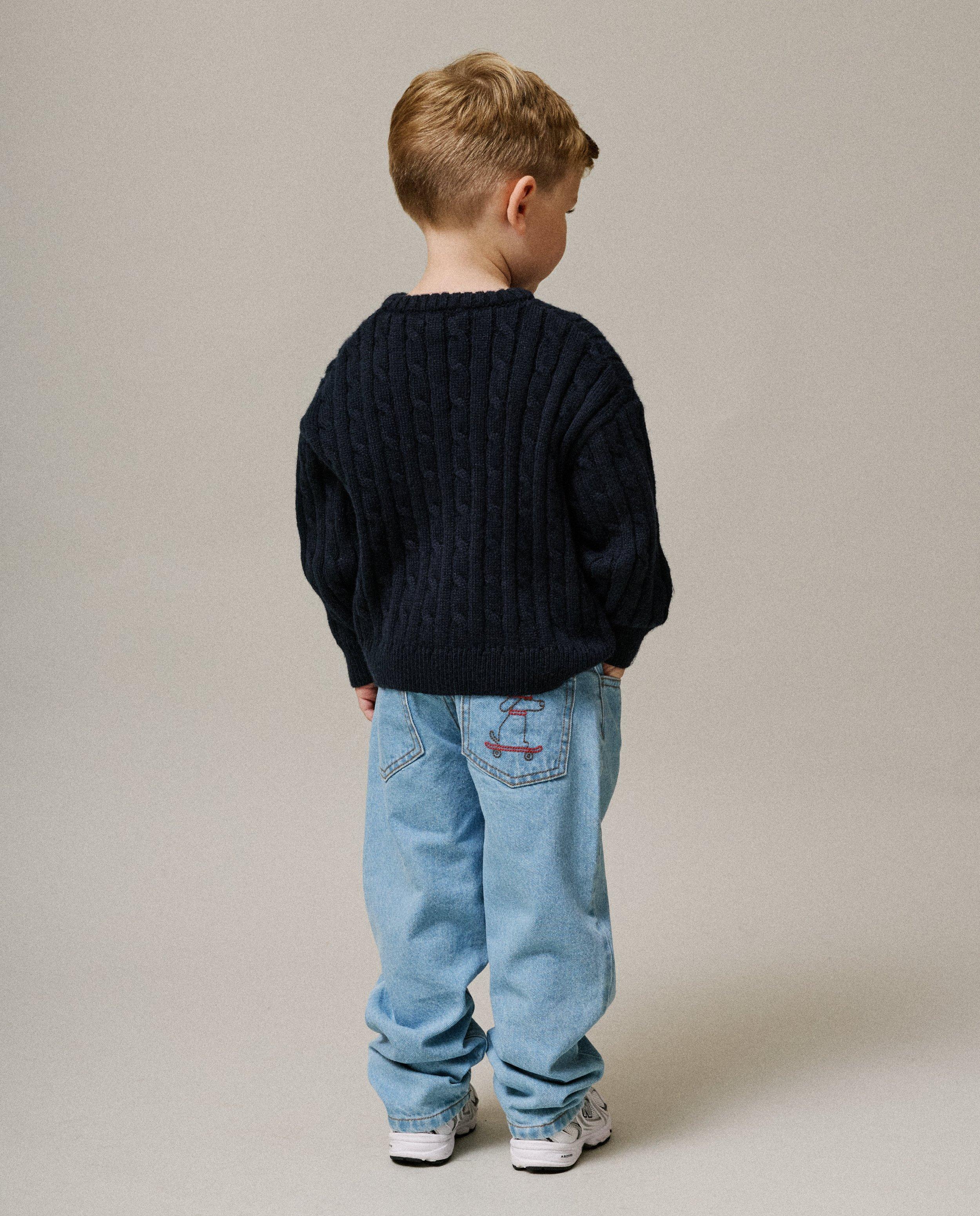 Pulls - Pull de Noël avec motifs brodés et crochetés, 98–128