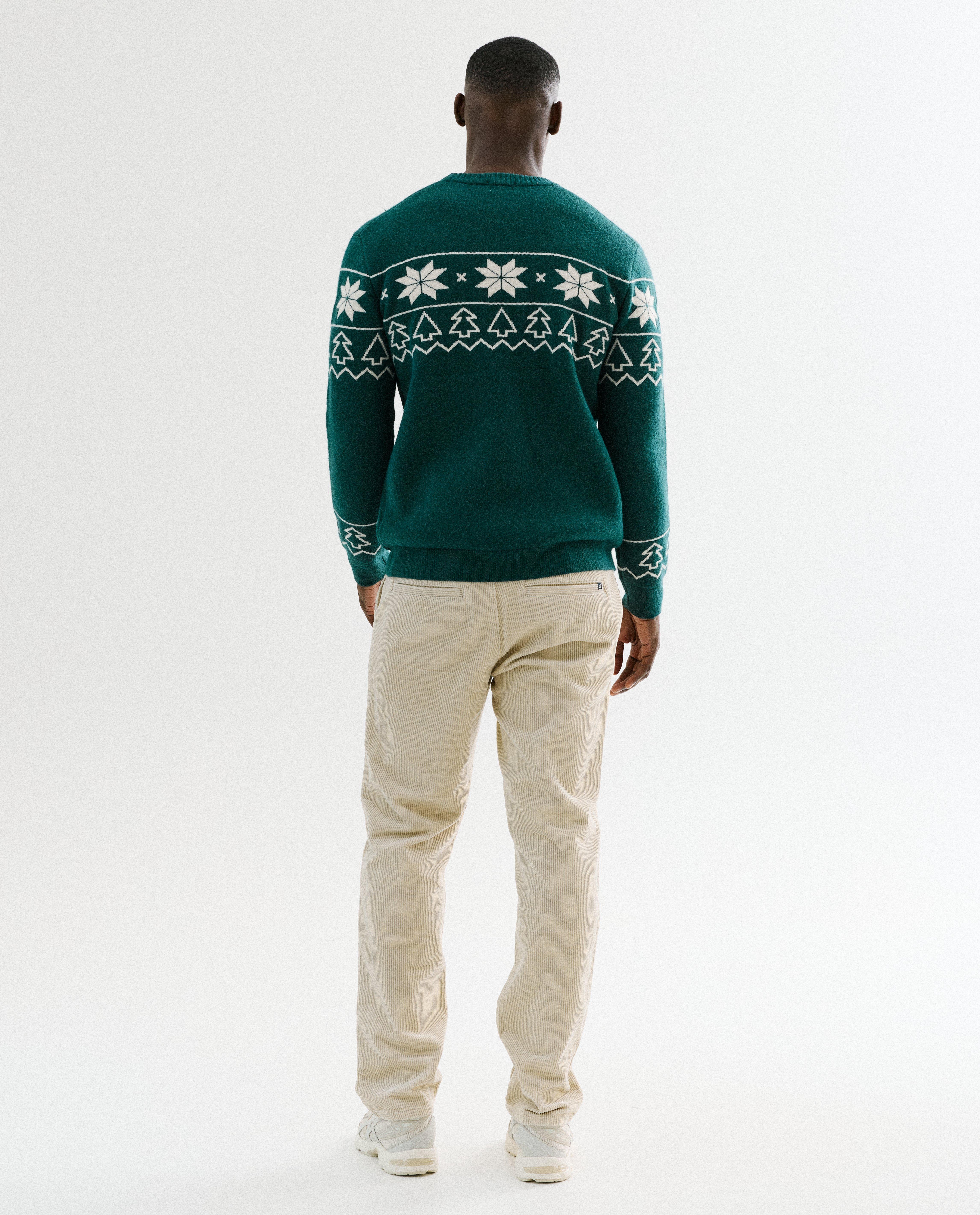 Pulls - Pull de Noël avec imprimé sapins, homme, S-XXL