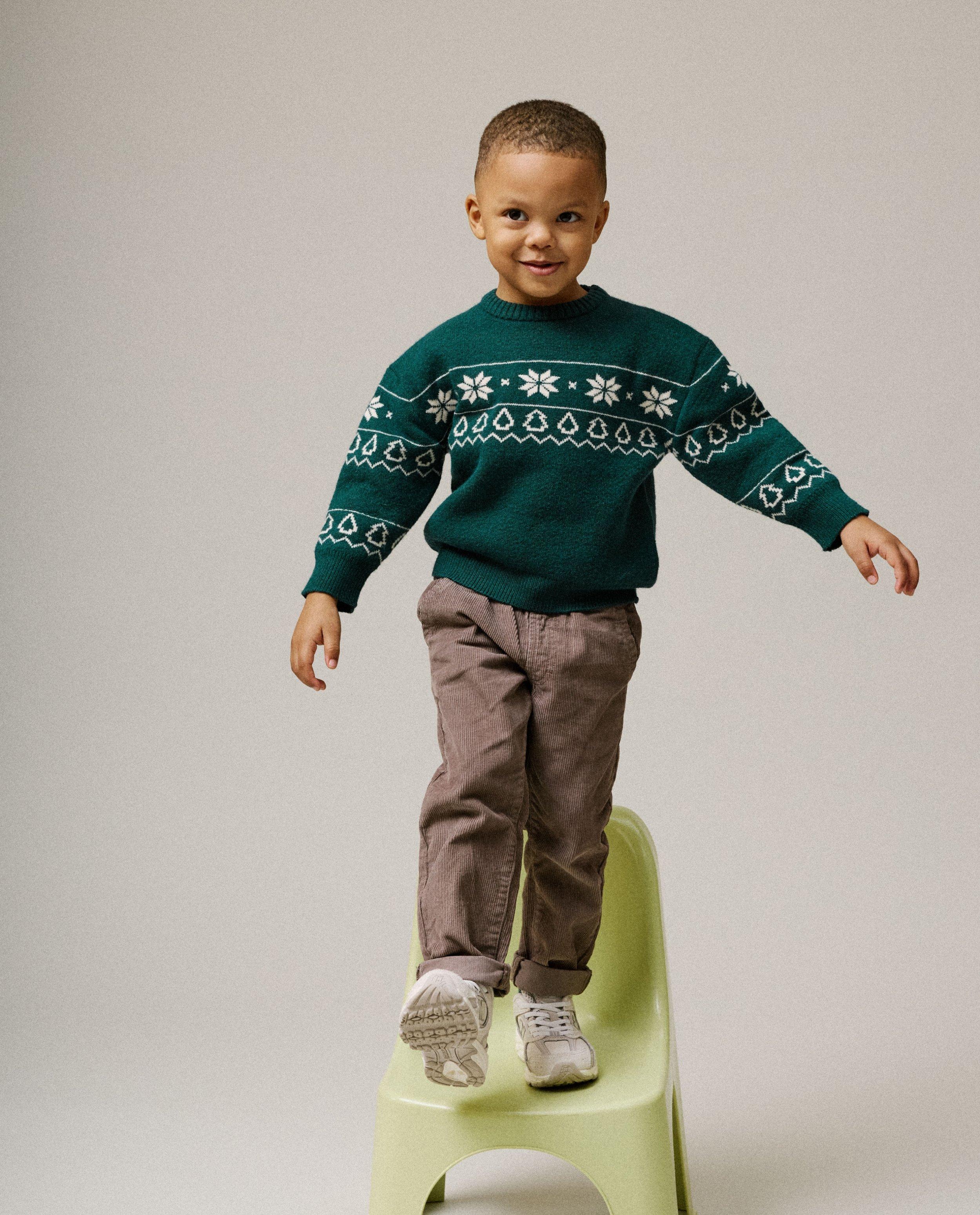 Pulls - Pull de Noël avec imprimé sapins, 92–128