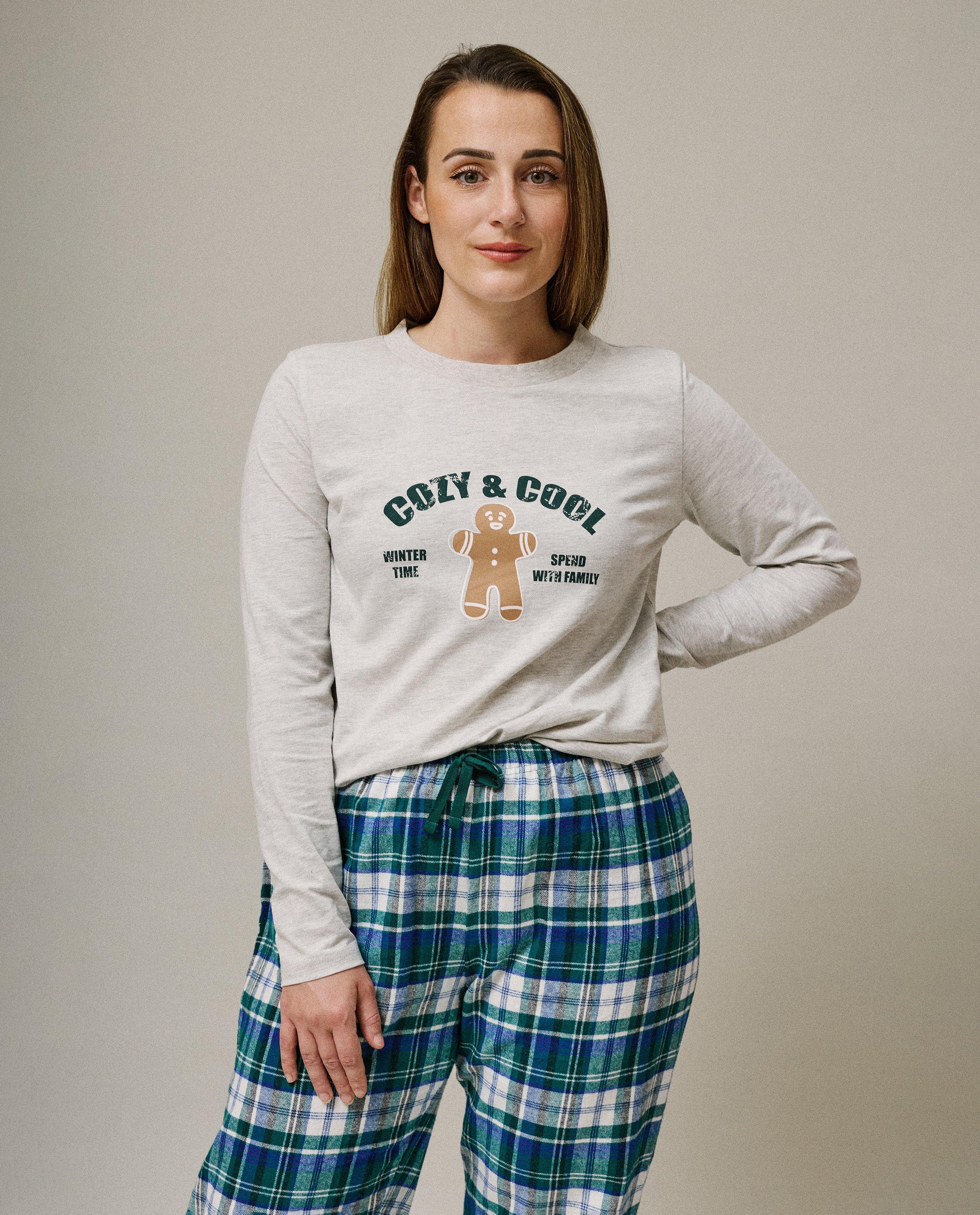 Pyjamas - Pyjama avec imprimé biscuit, femme, XS-XL