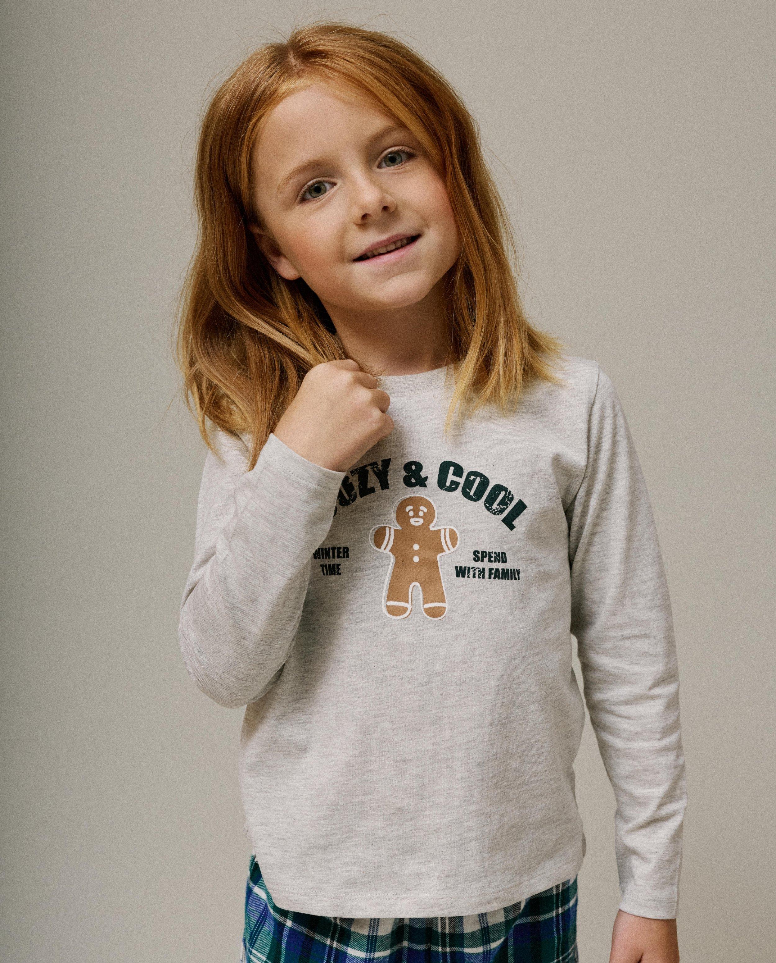 Pyjama &agrave; imprim&eacute; de biscuit, 98-128 - D&eacute;tails du produit - khaki - image num&eacute;ro 4