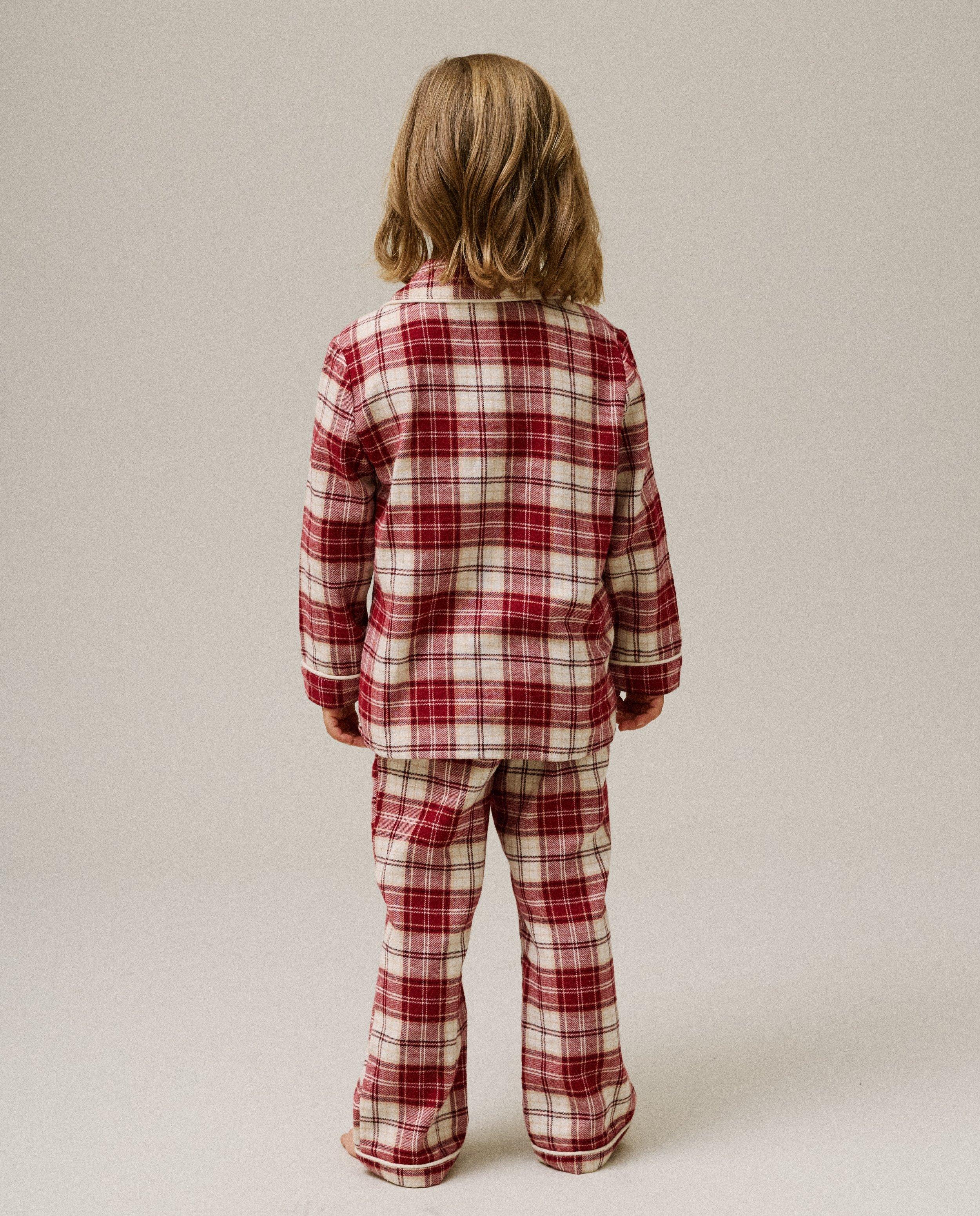 Pyjama en flanelle &agrave; renne brod&eacute;, 98-134 - D&eacute;tails du produit - rouge - image num&eacute;ro 7