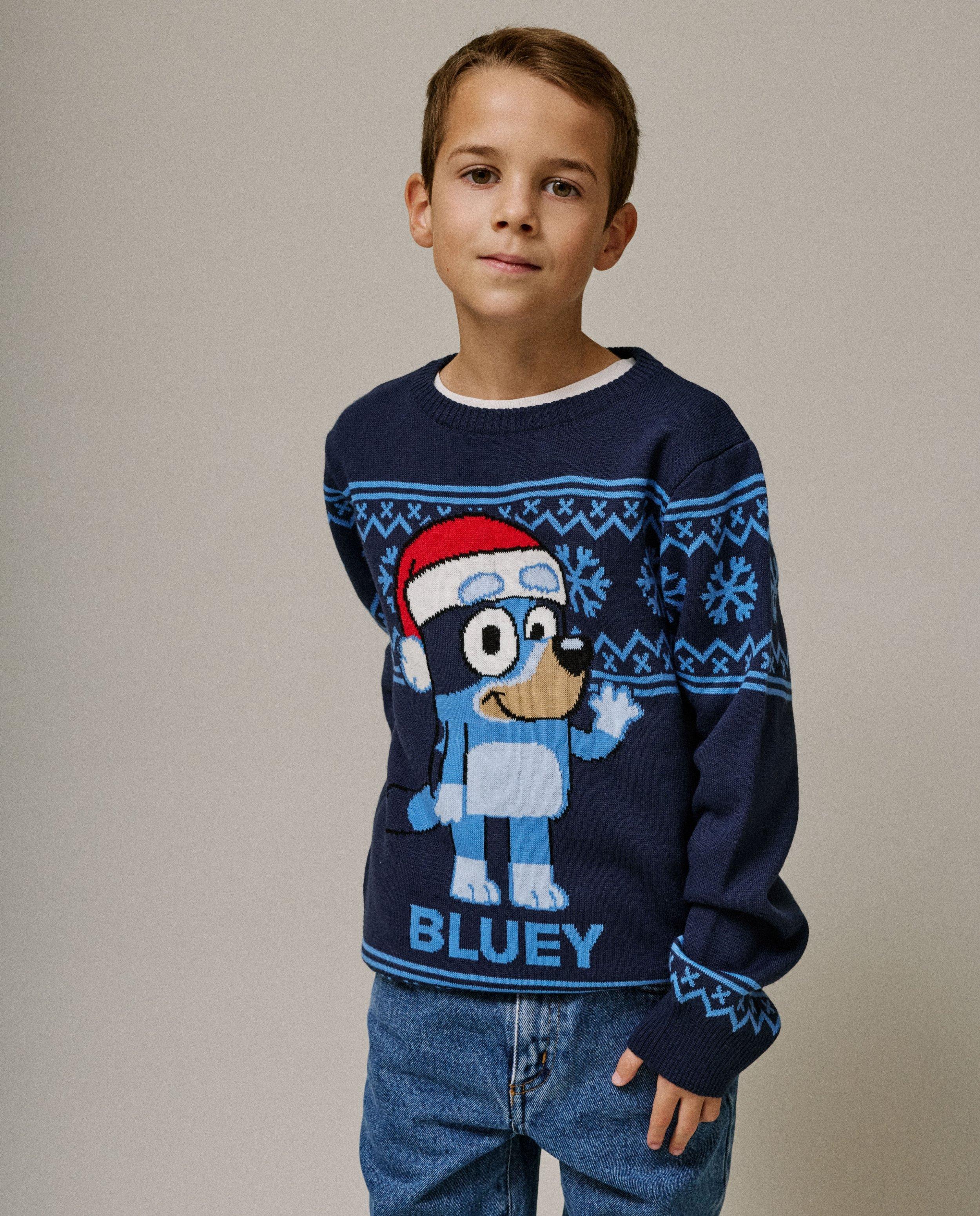Pull de Noël avec imprimé Bluey, 92-128