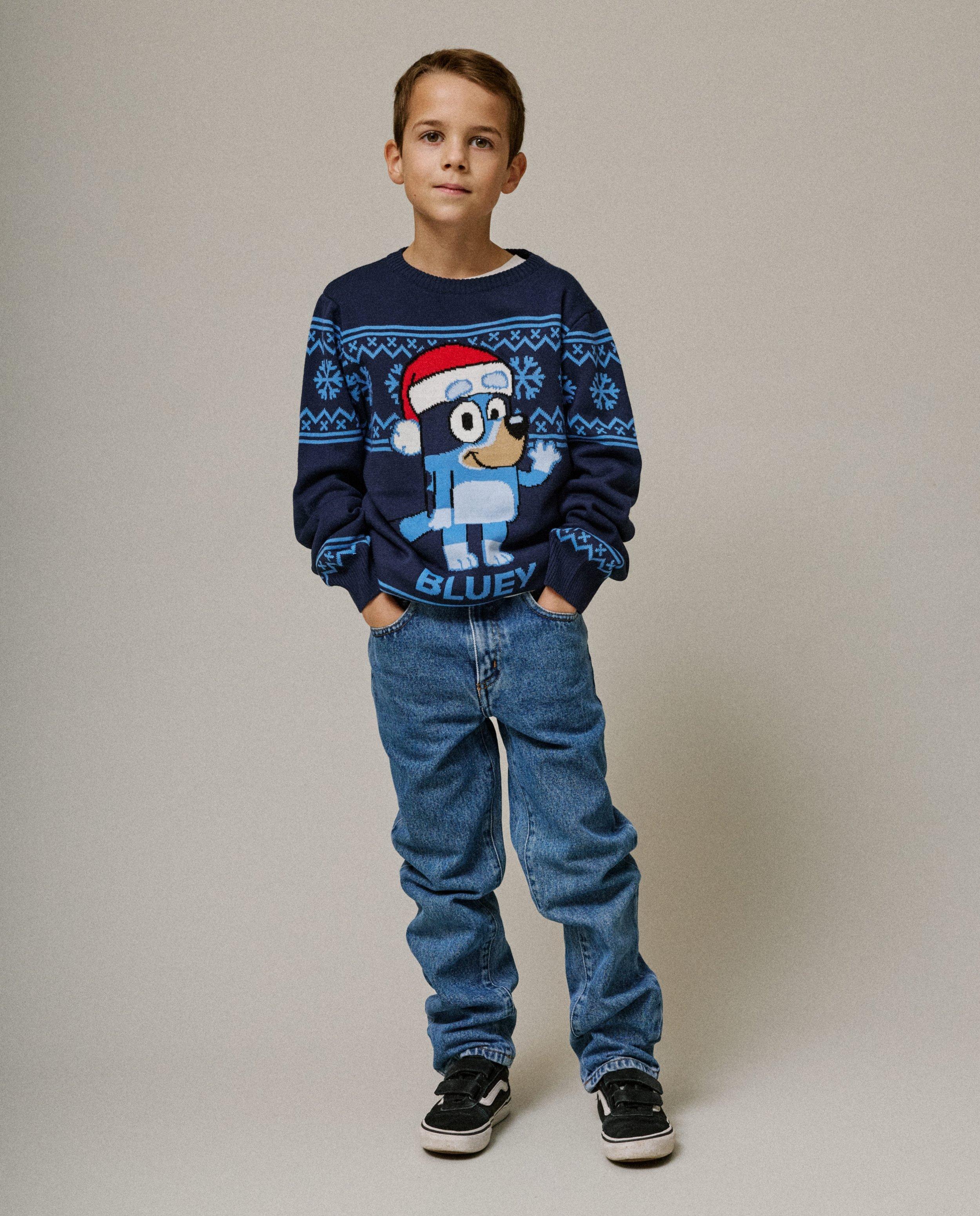 Pulls - Pull de Noël avec imprimé Bluey, 92-128