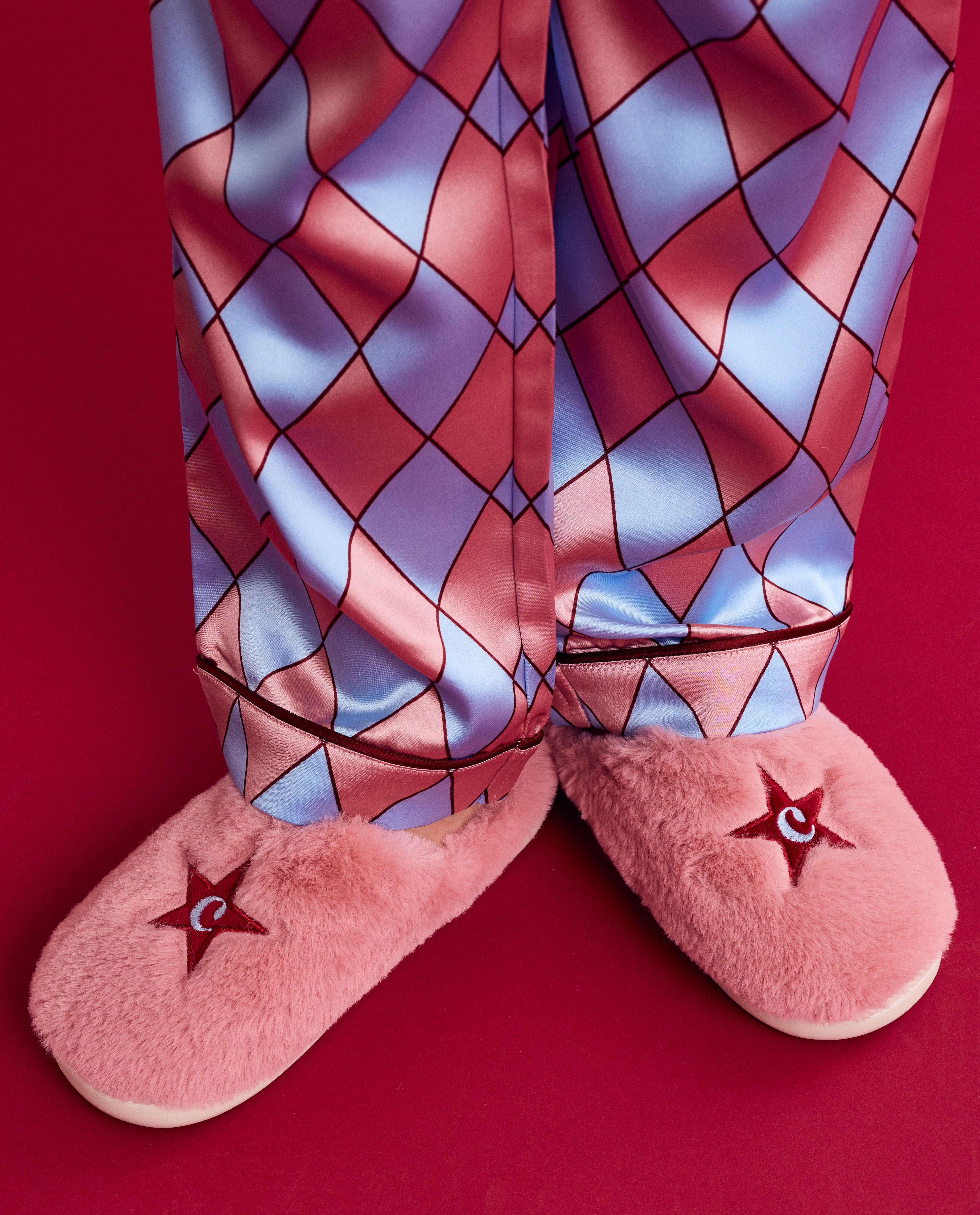 Fluffy pantoffels met teddy voering - Product Detail - lichtroze - afbeelding nummer 2