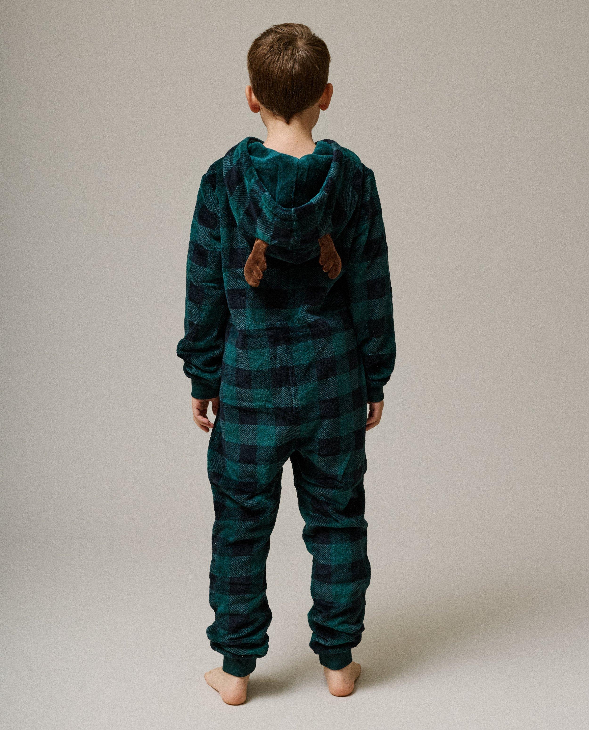 Nachtkleding - Fleece onesie met ruiten, 92-128