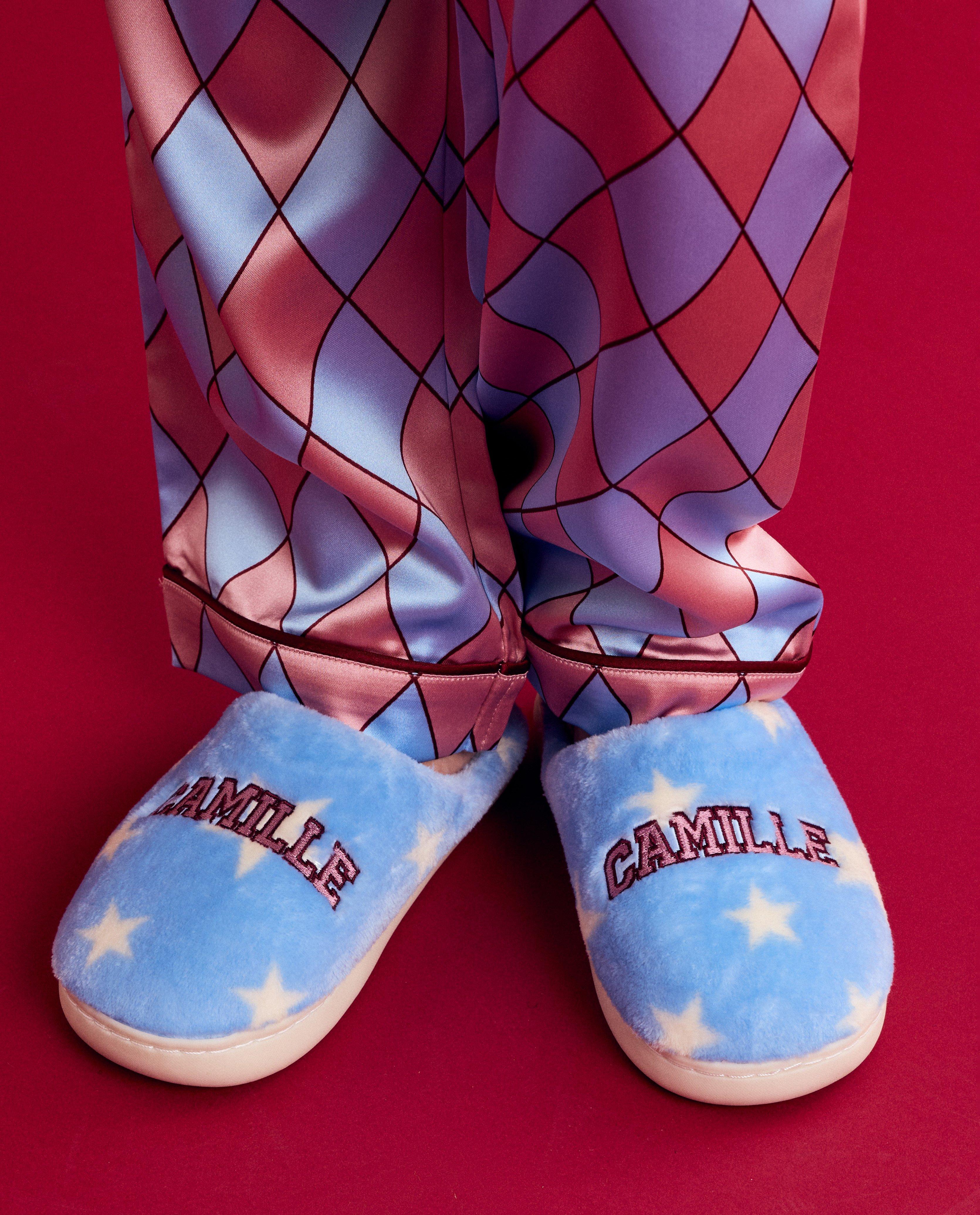 Fluffy pantoffels met teddy voering - Product Detail - wit - afbeelding nummer 2