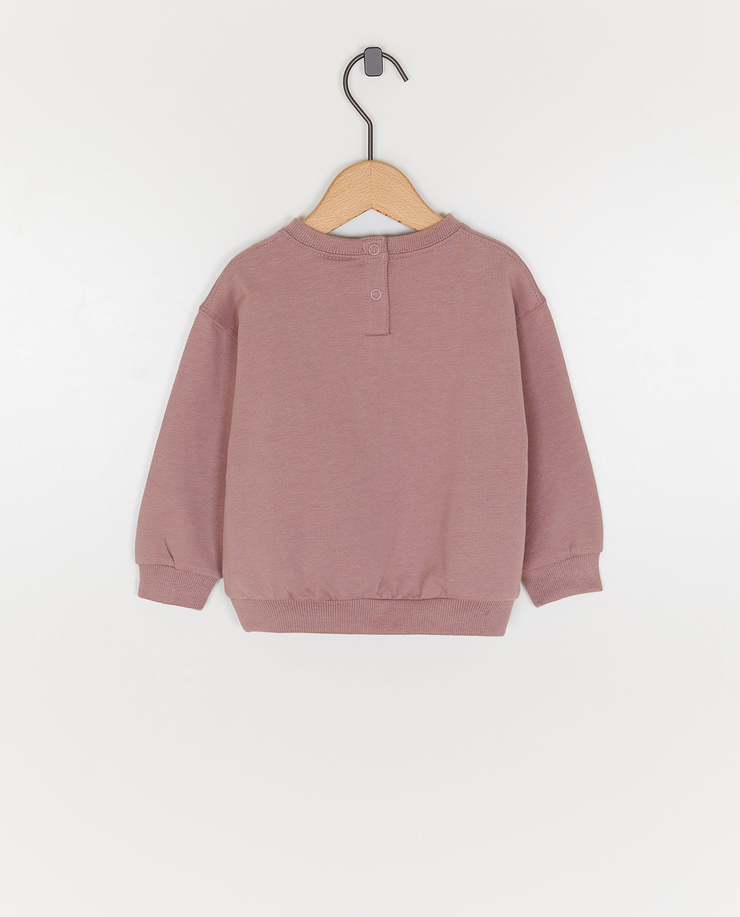 Sweaters - Sweater met reliëfprint appel