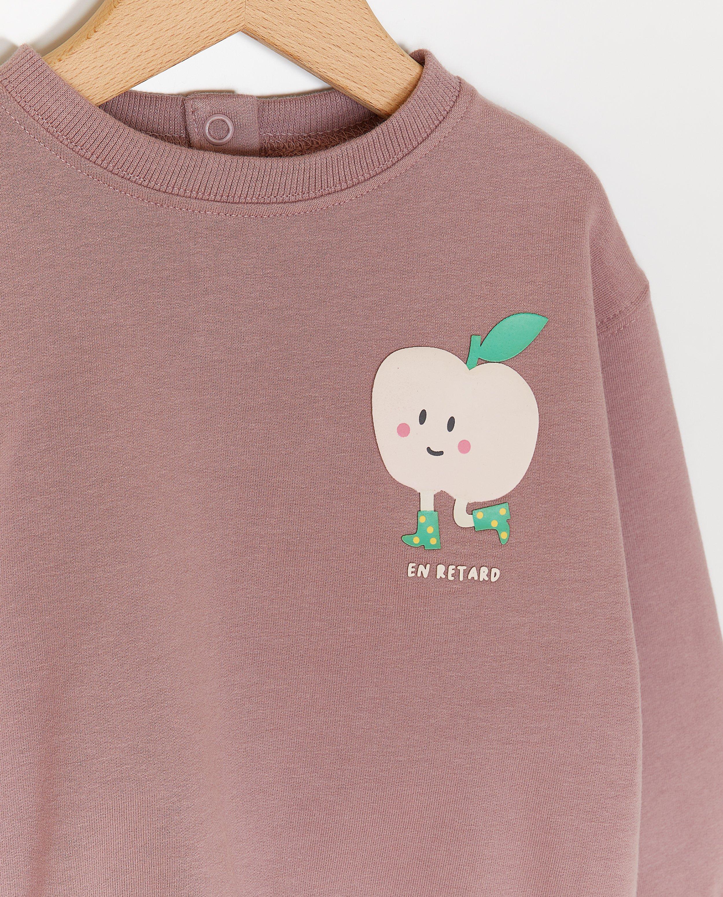 Sweaters - Sweater met reliëfprint appel