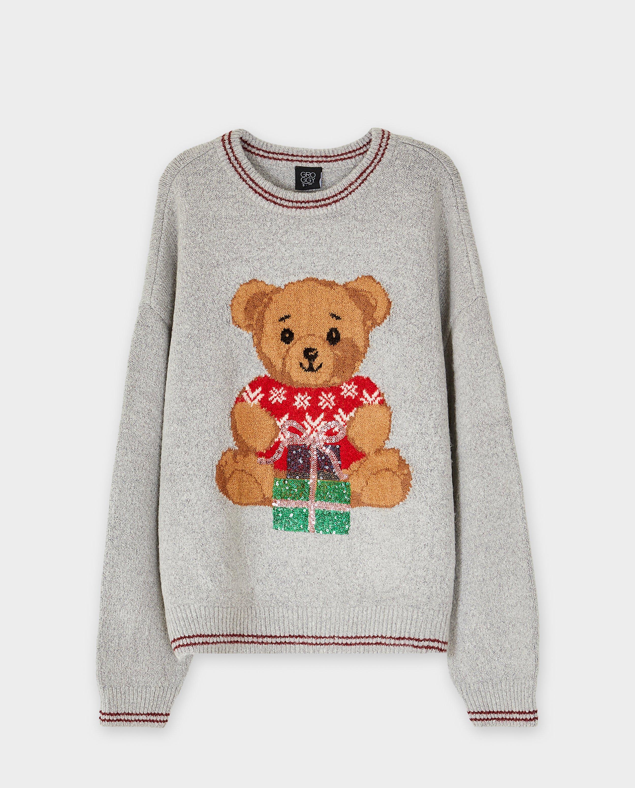 Pulls - Pull de Noël avec imprimé ourson en peluche