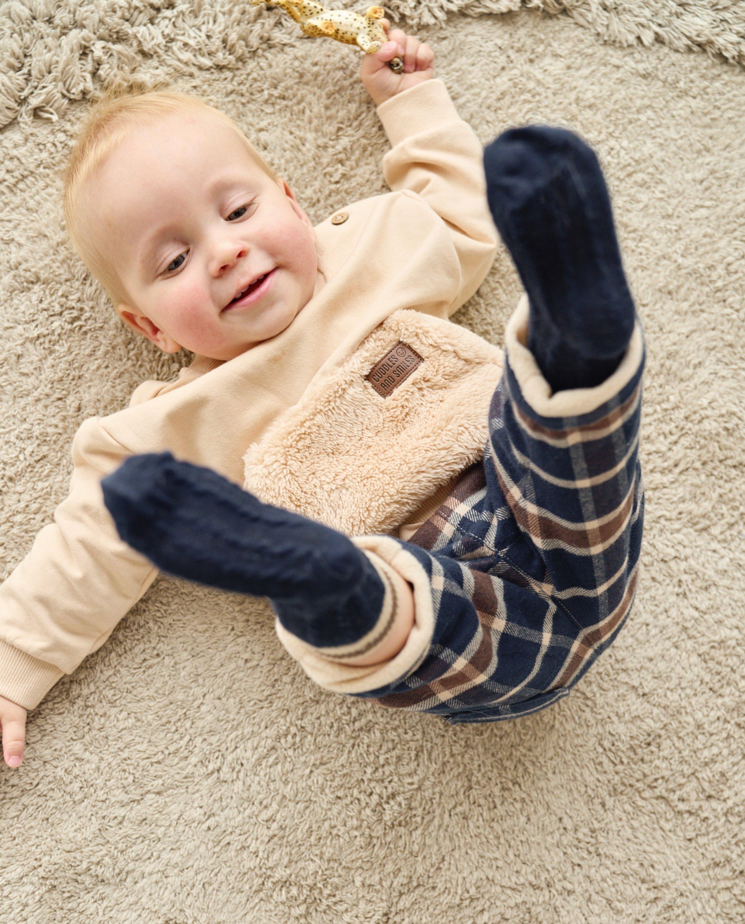 Sweaters - Sweater met teddy buidelzak