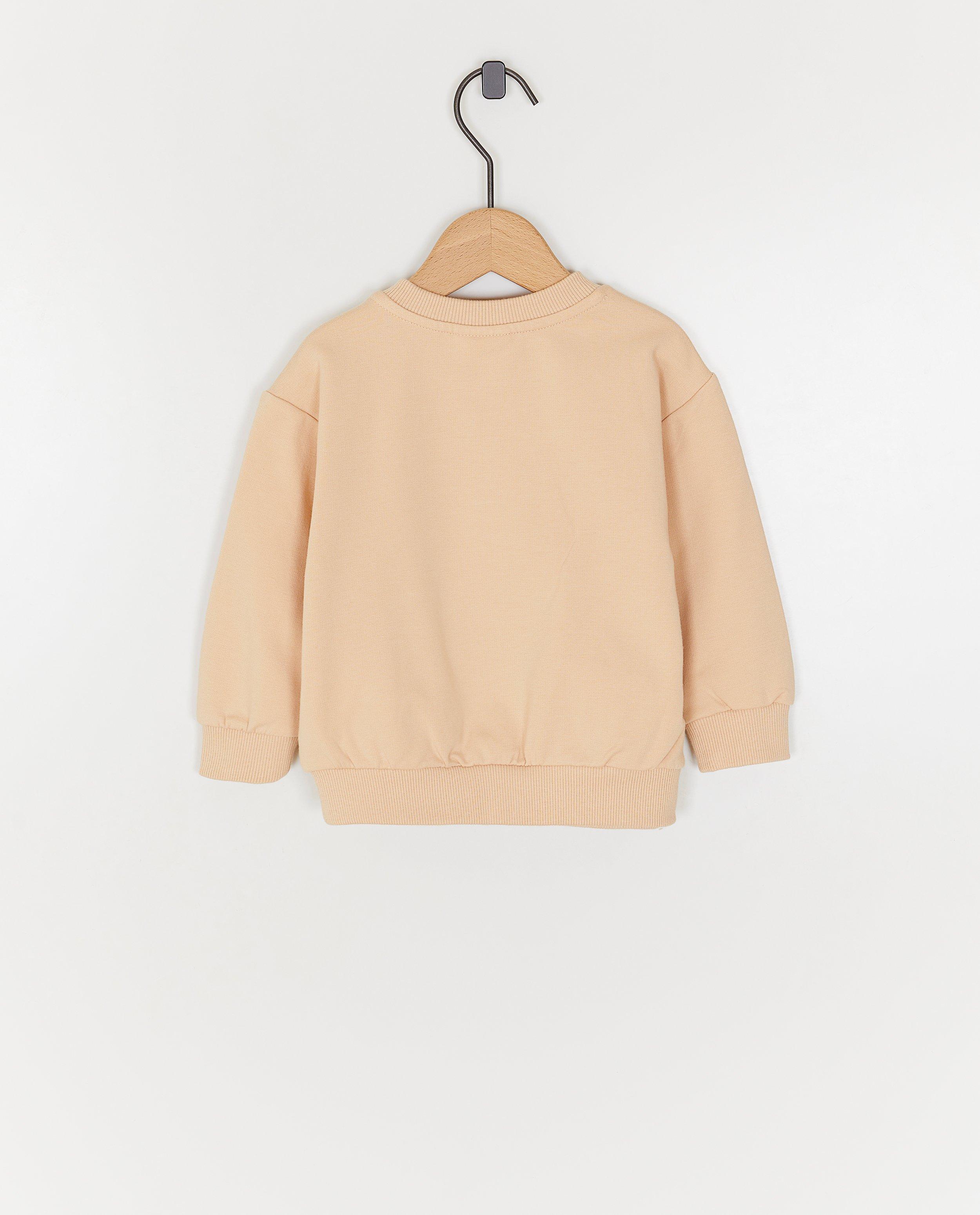 Sweaters - Sweater met teddy buidelzak