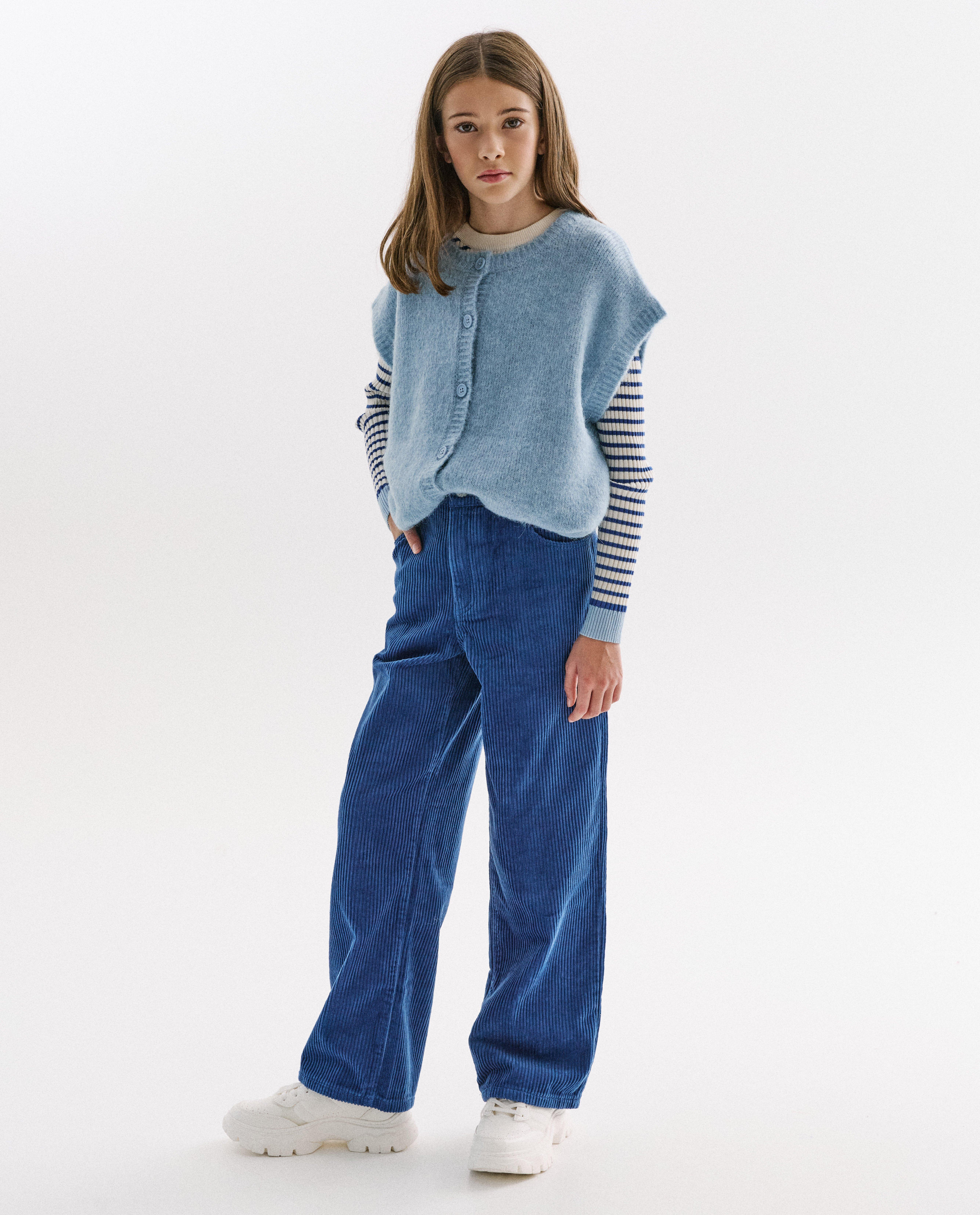 Mouwloze cardigan - Product Detail - lichtblauw - afbeelding nummer 2