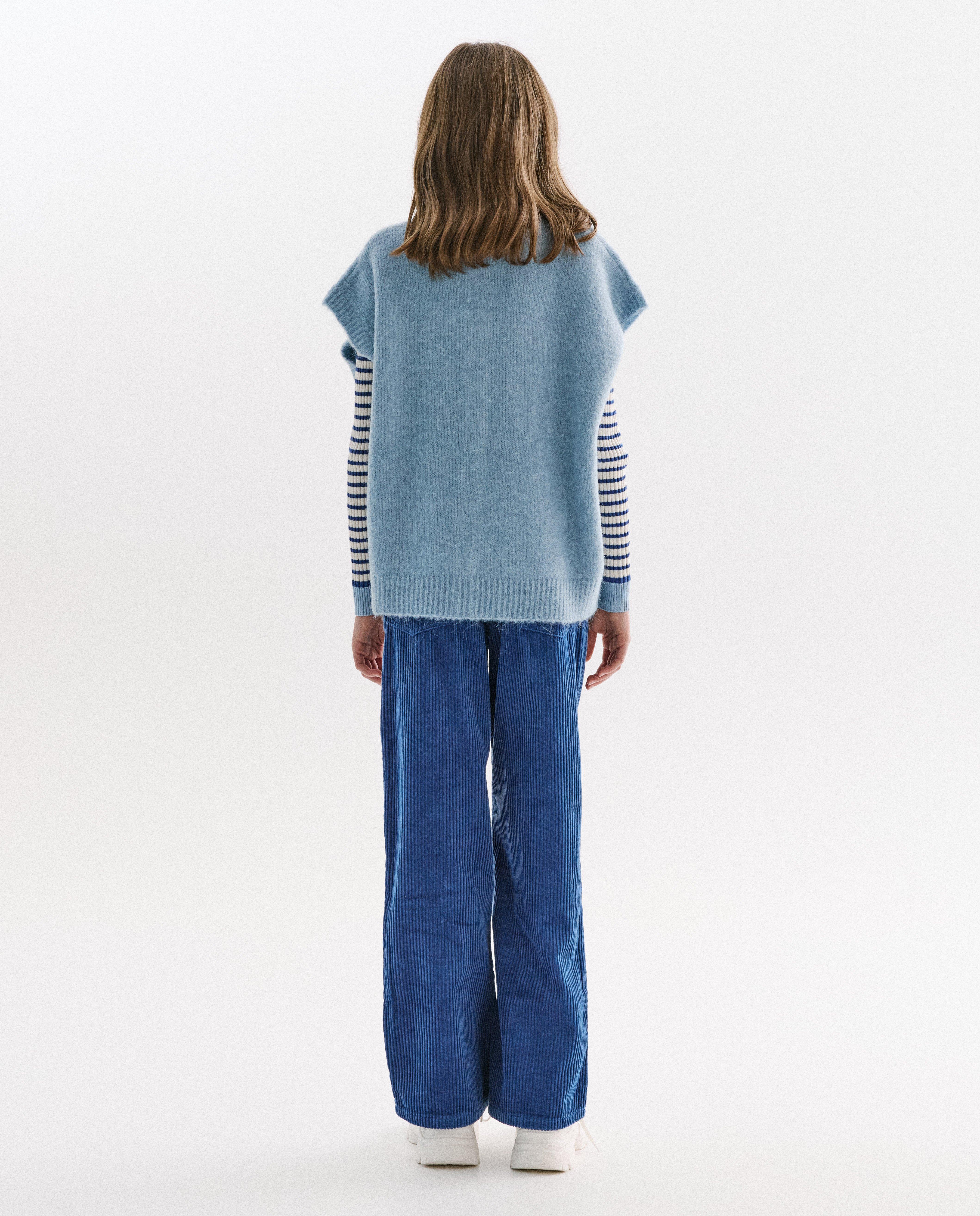 Mouwloze cardigan - Product Detail - lichtblauw - afbeelding nummer 3