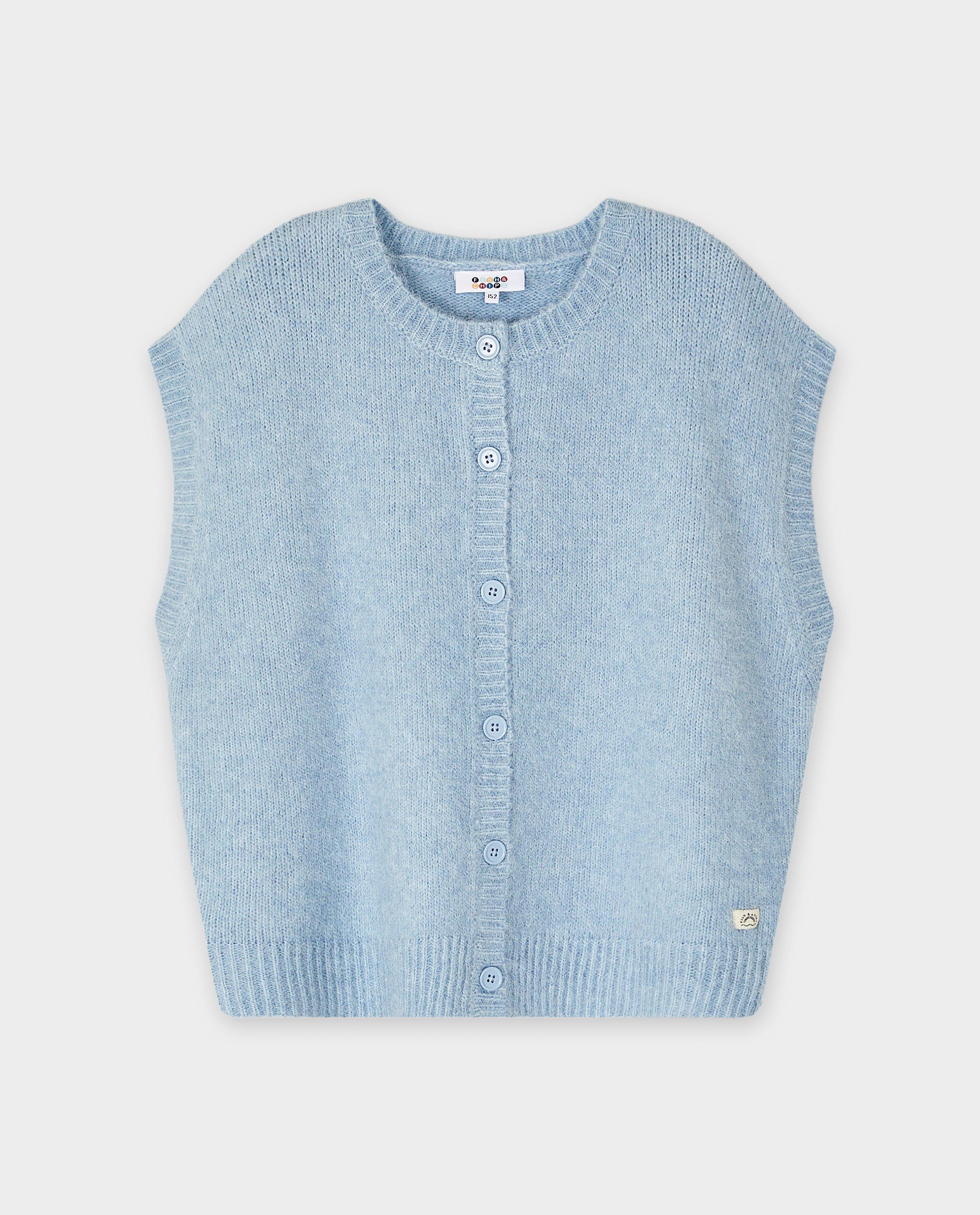 Mouwloze cardigan - Product Detail - lichtblauw - afbeelding nummer 4