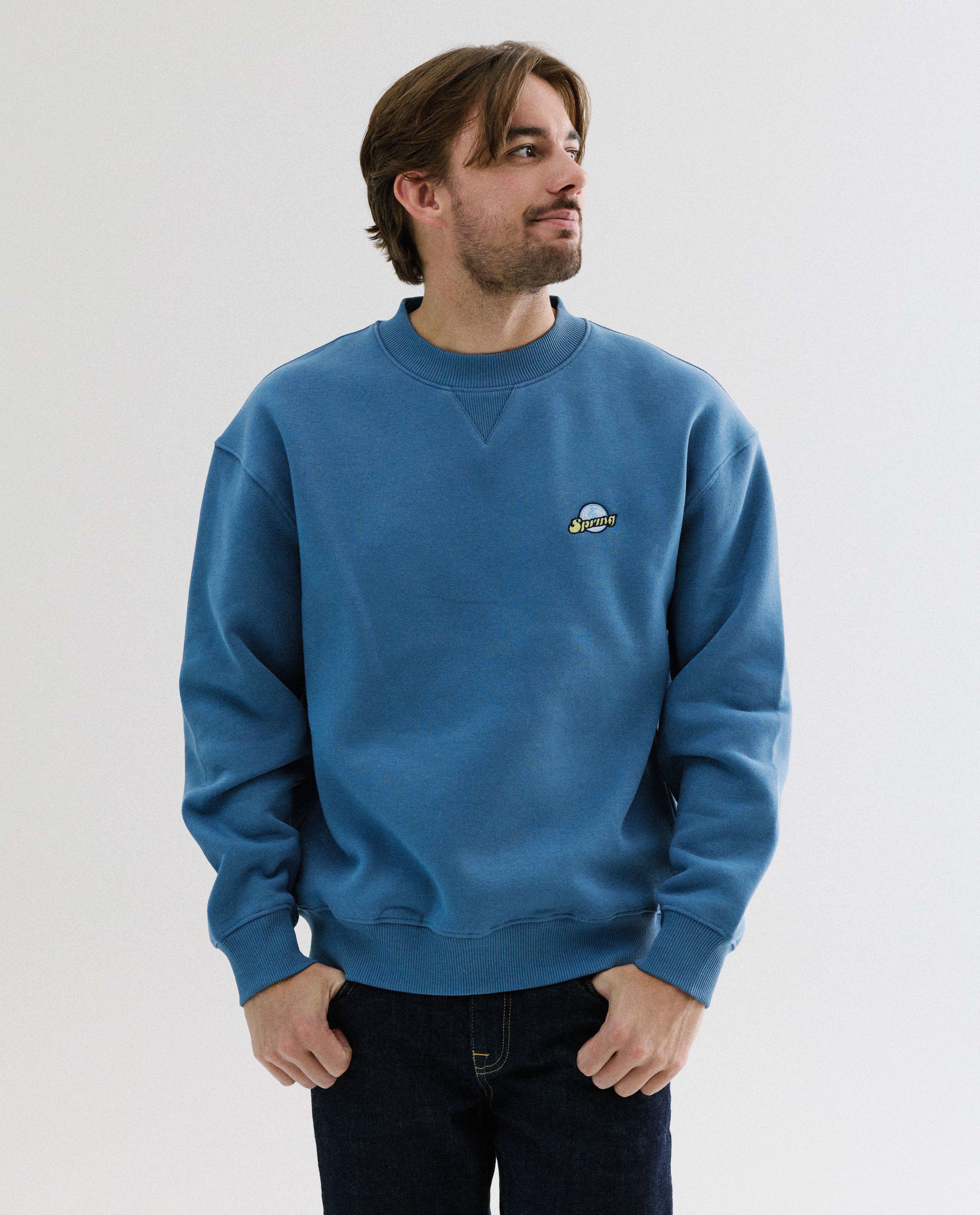 Sweater met geborduurd logo Spring, unisex, XS-XXL - Product Detail - blauw - afbeelding nummer 2