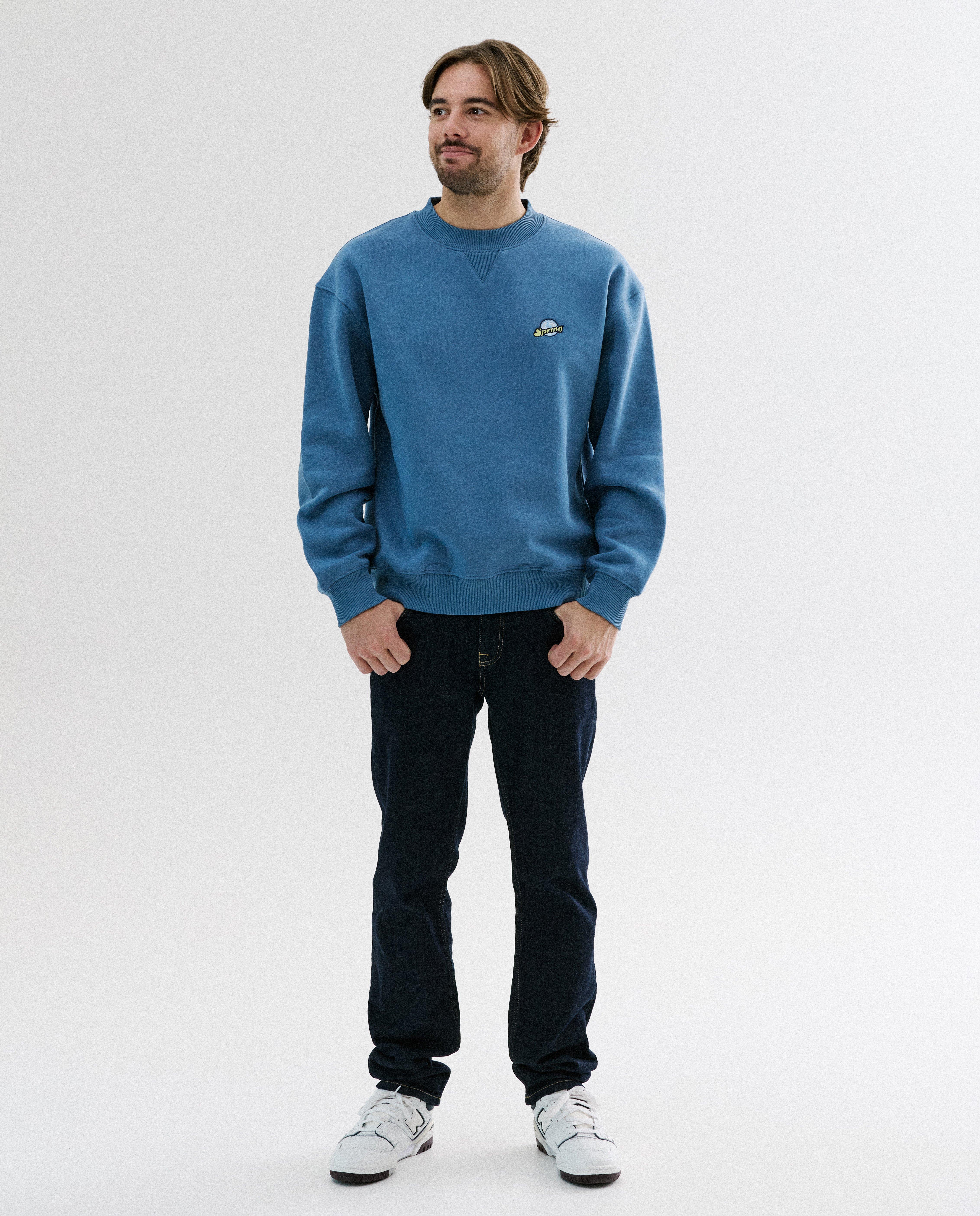 Sweater met geborduurd logo Spring, unisex, XS-XXL - Product Detail - blauw - afbeelding nummer 4
