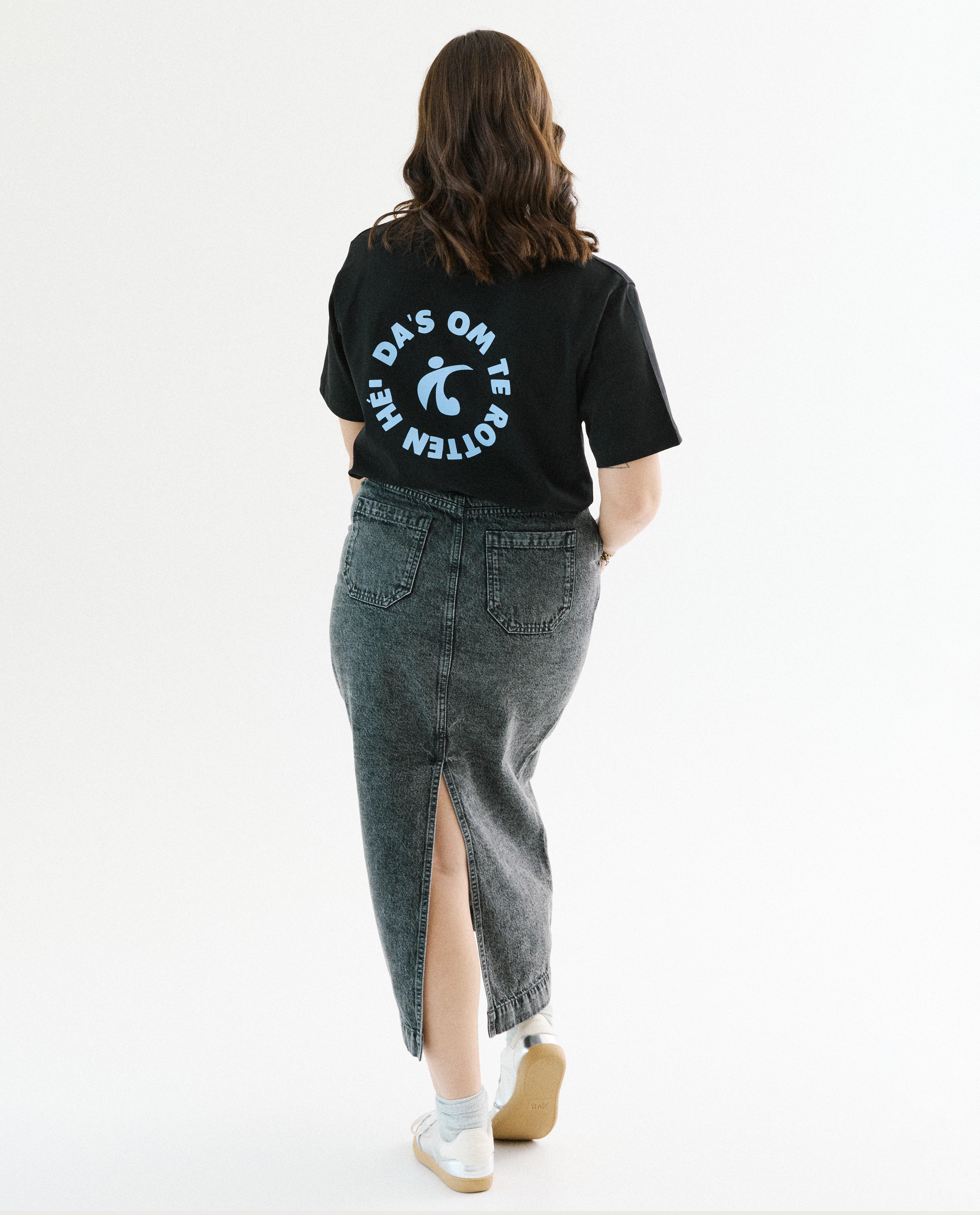 T-shirt met backprint Spring, unisex, XS-XXL - Product Detail - zwart - afbeelding nummer 9