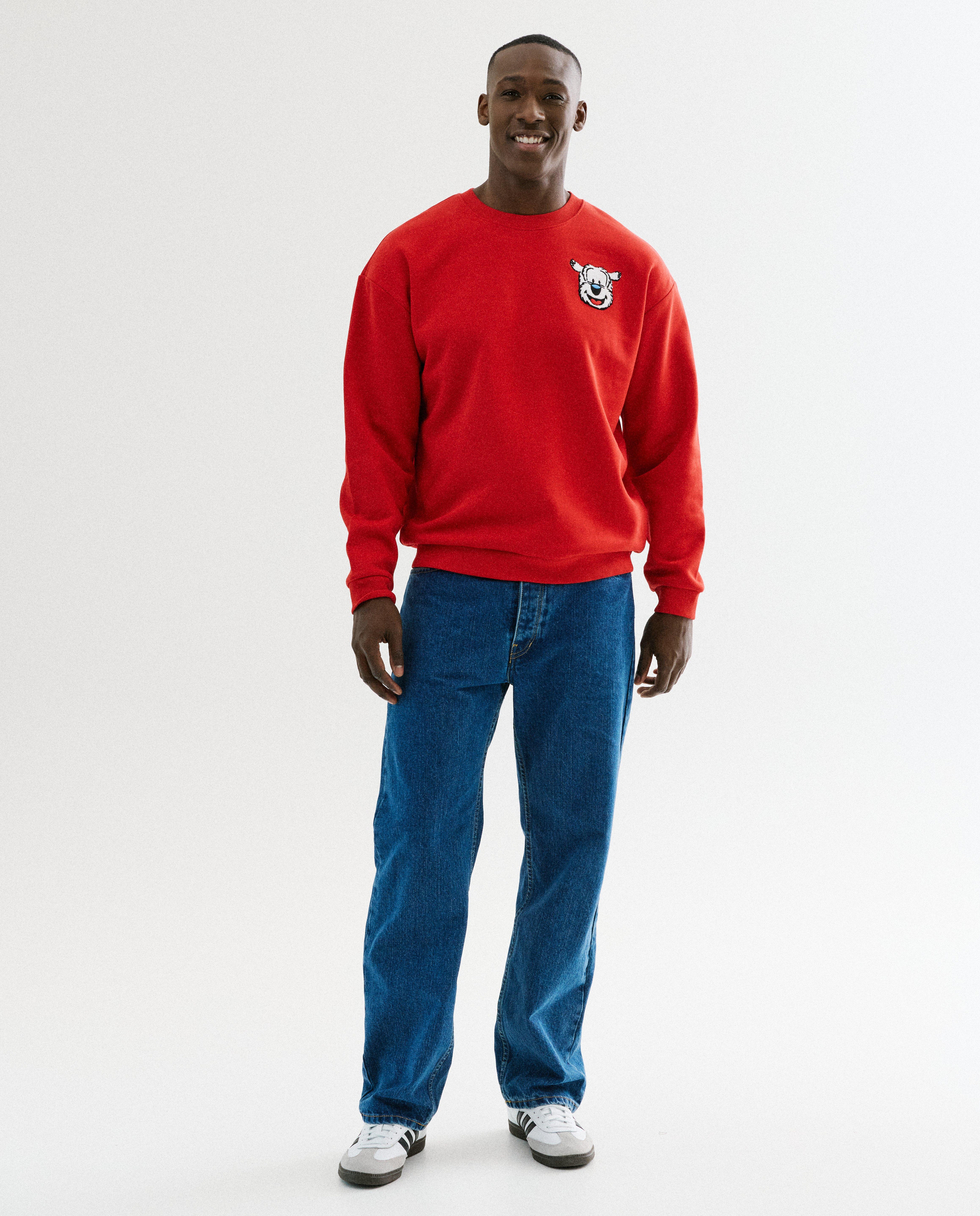 Sweaters - Sweater met geborduurde Samson, loose fit, unisex, XS-XL