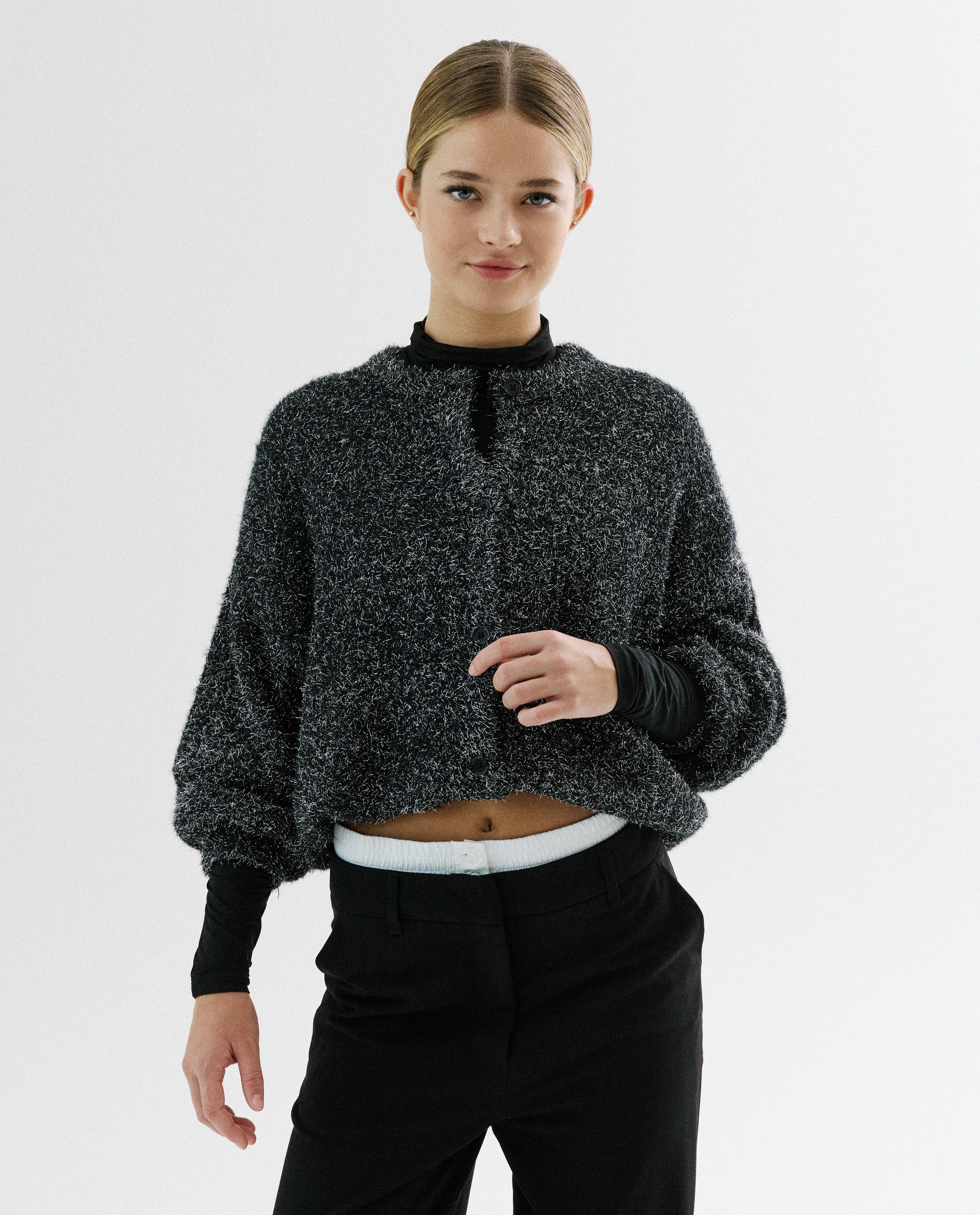 Cardigan met glitter - Product Detail - zwart - afbeelding nummer 1