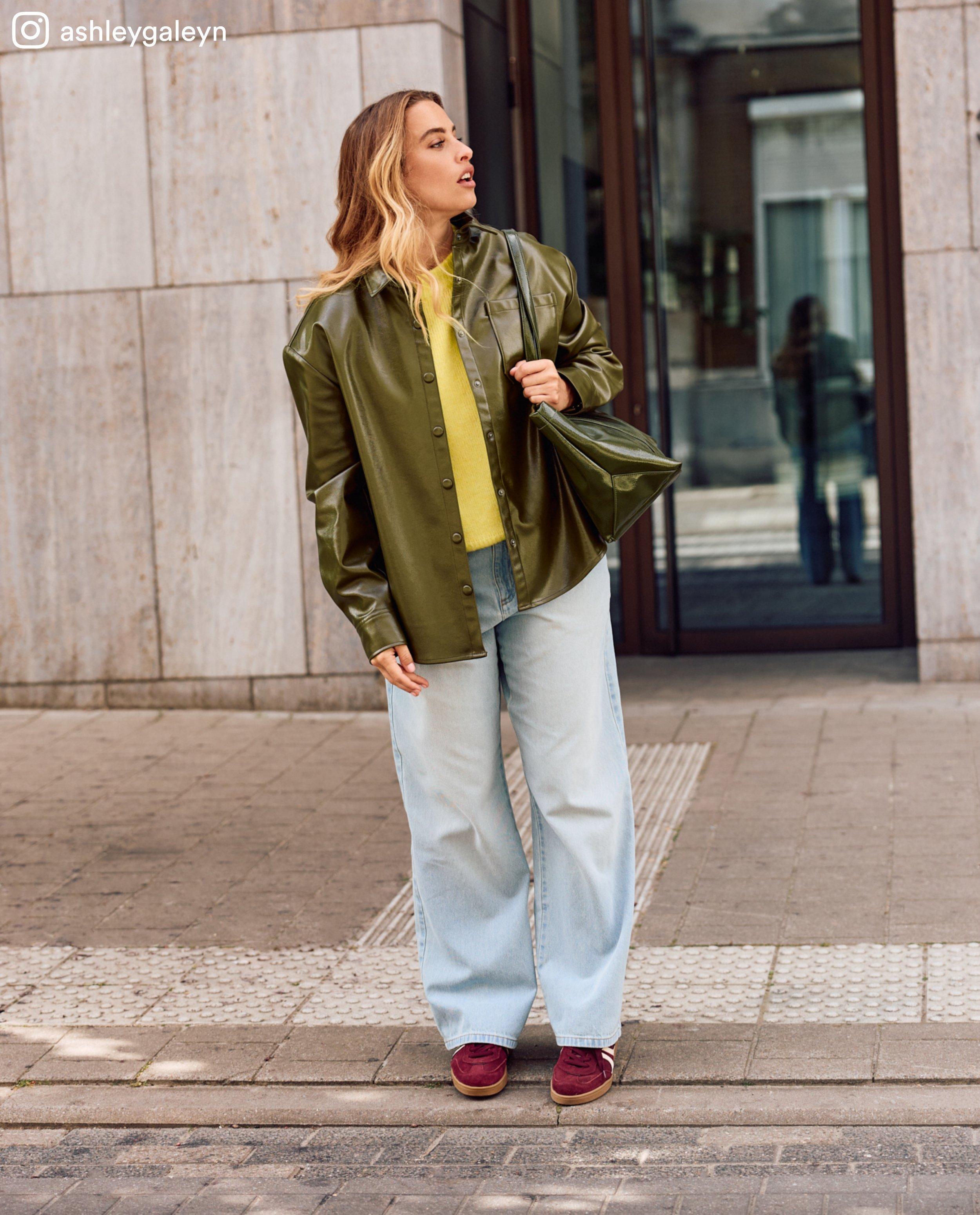 Hemden - Faux leather blouse