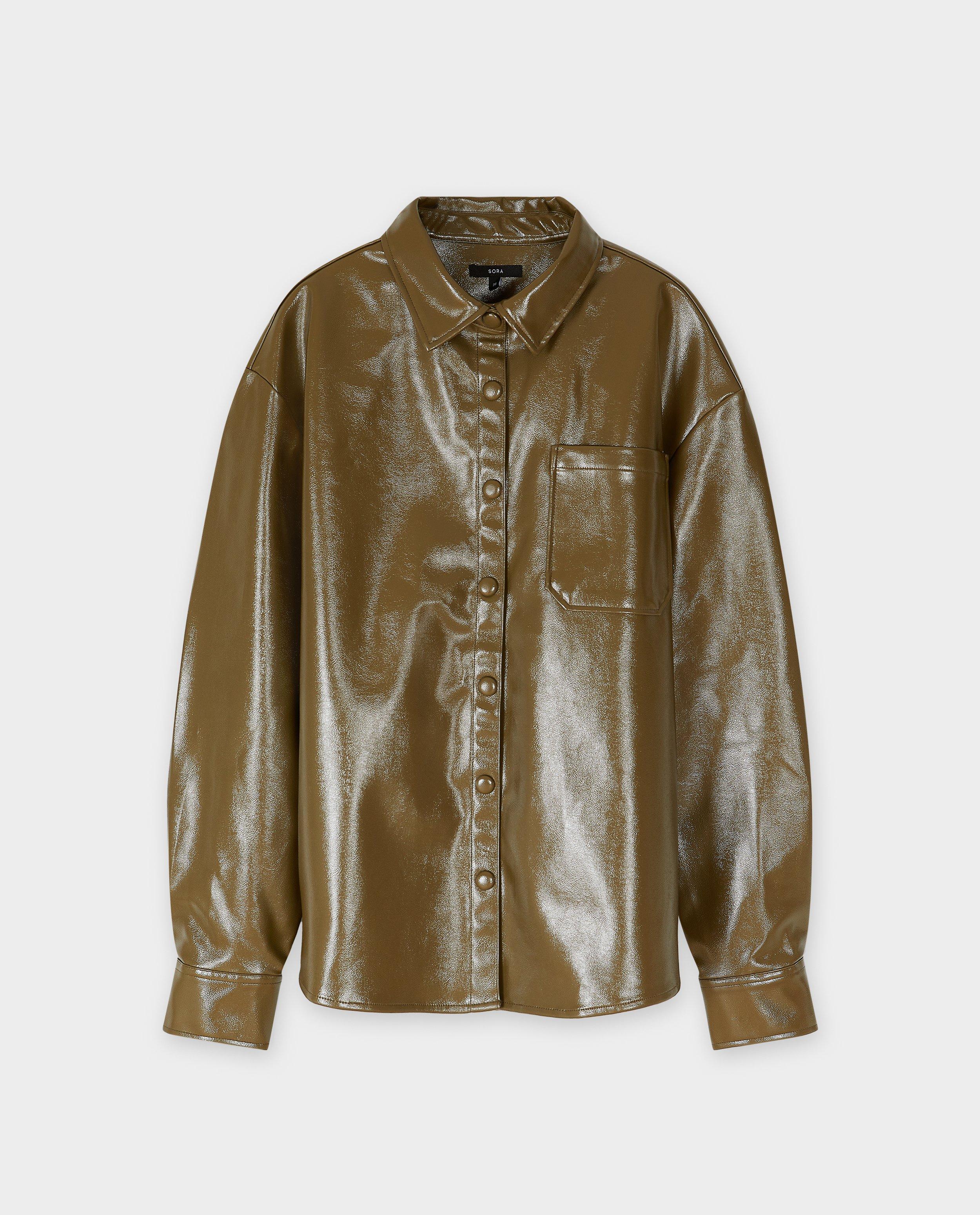 Chemises - Chemisier en faux cuir