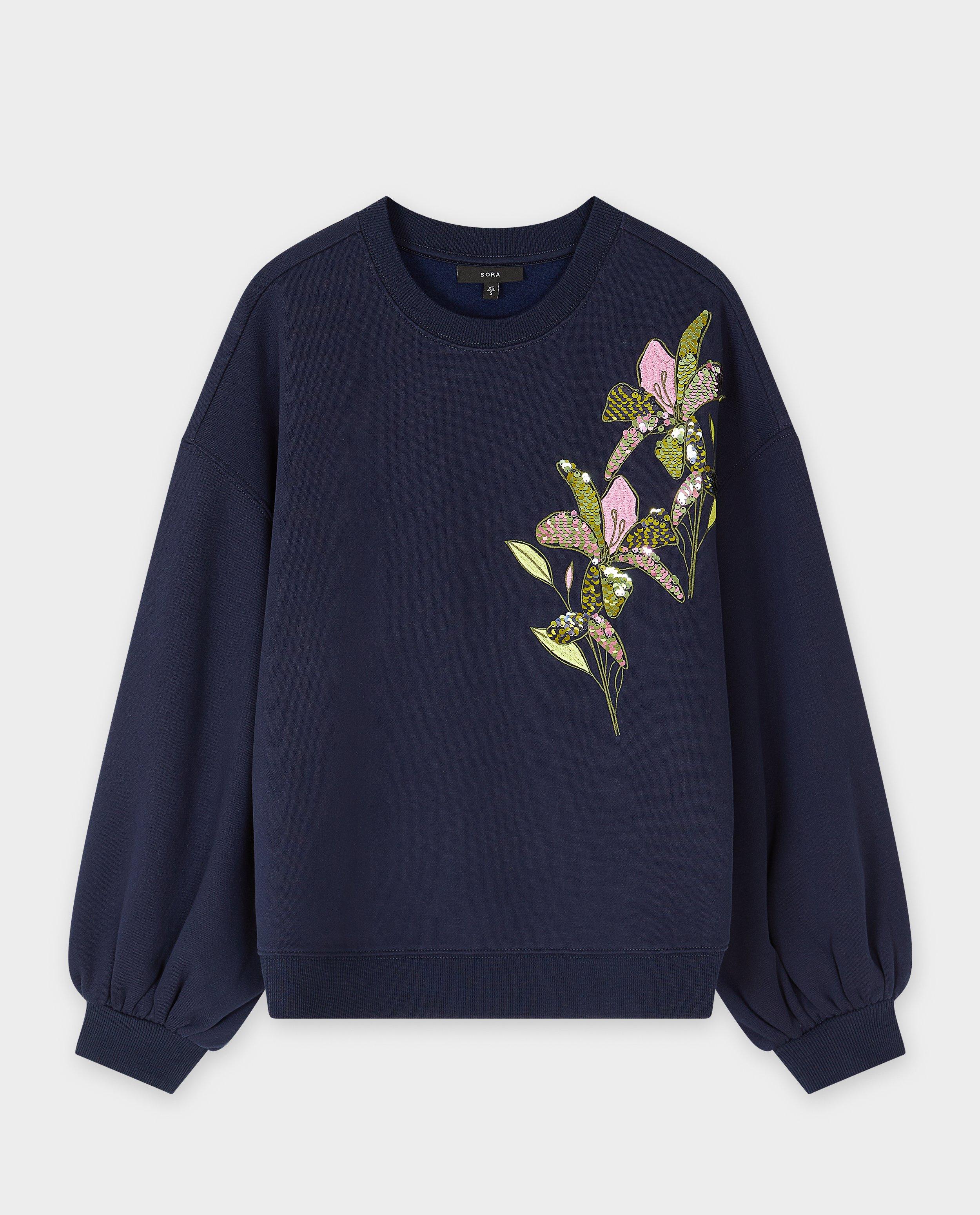 Sweats - Sweat avec fleurs brodées