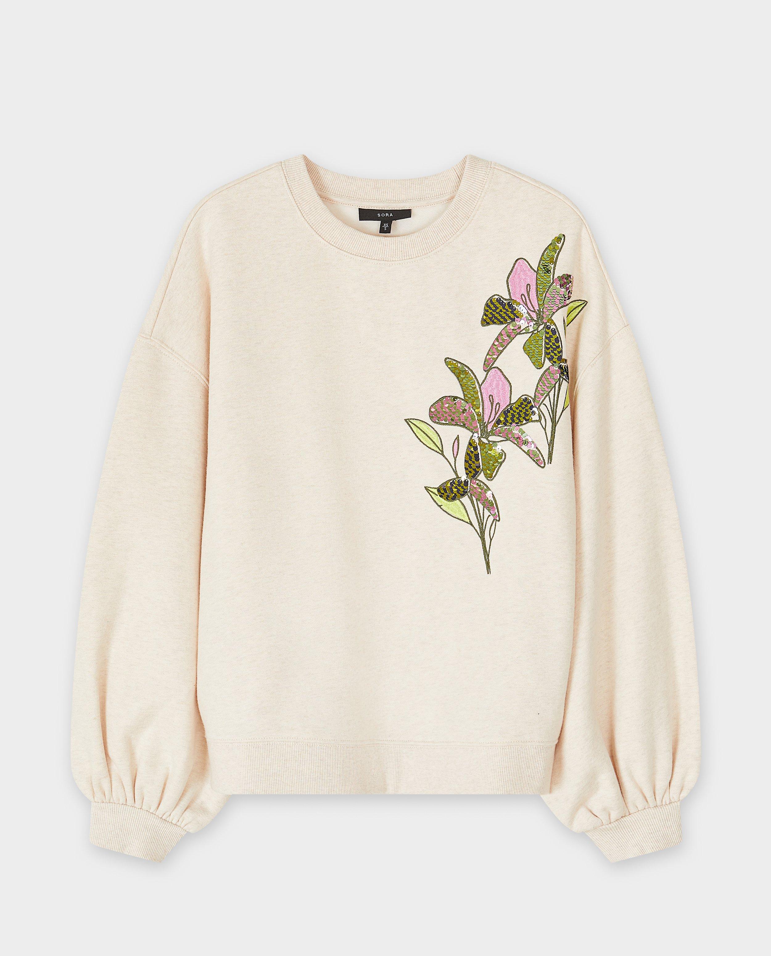 Sweaters - Sweater met geborduurde bloemen