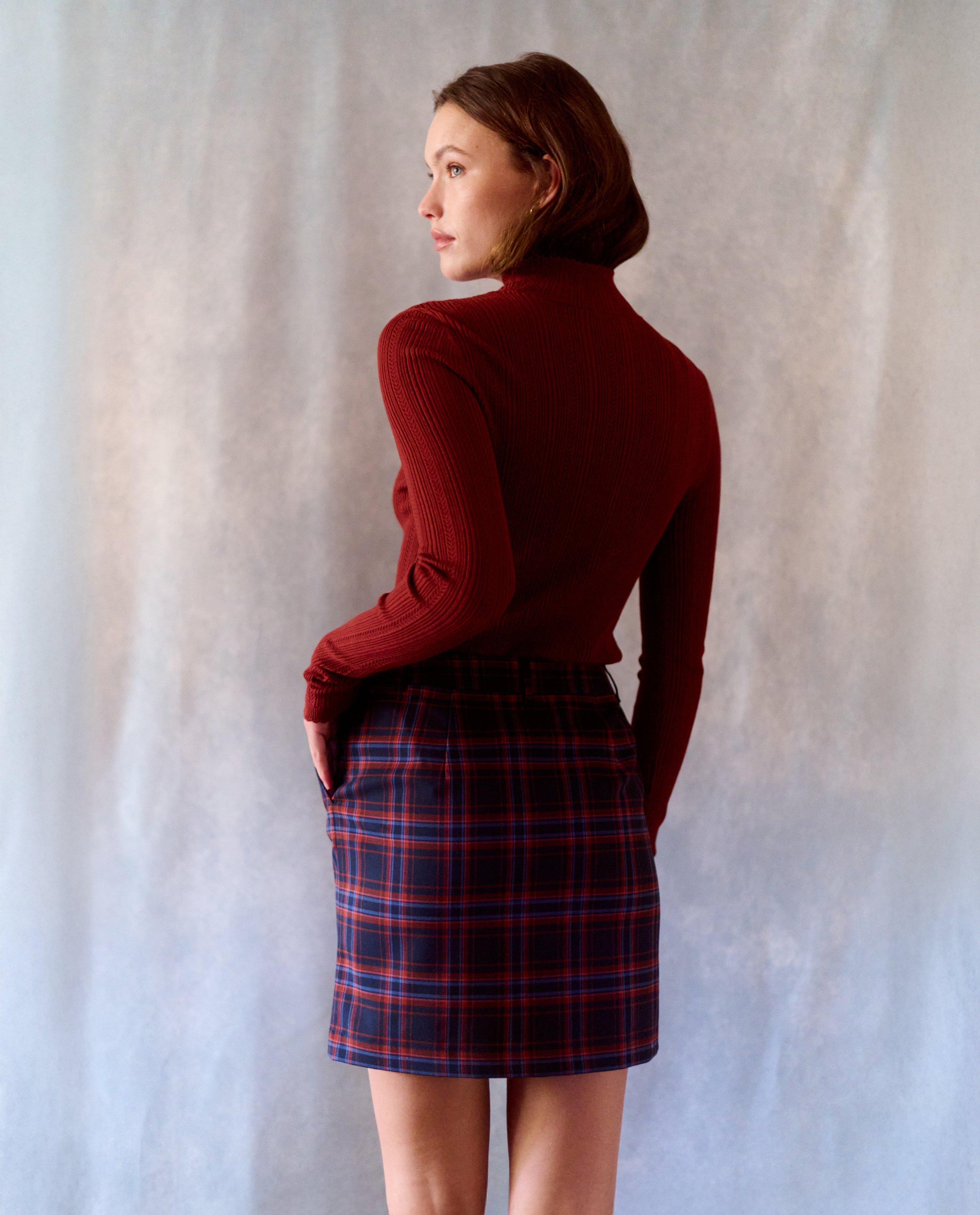 Rok met ruiten - Product Detail - donkerblauw - afbeelding nummer 3