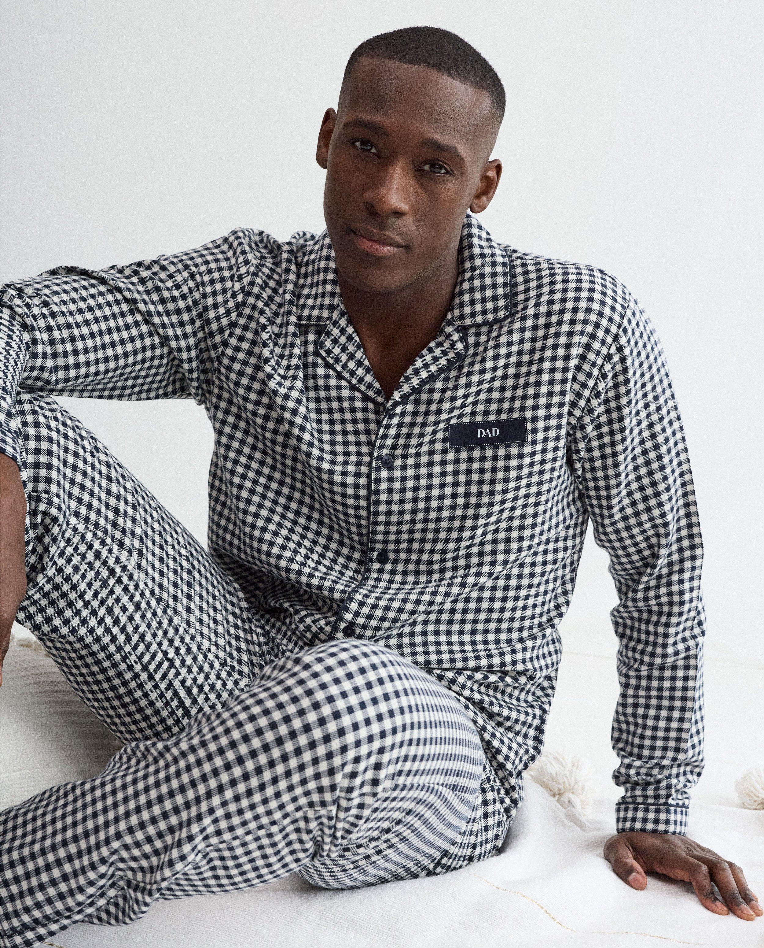 Pyjama personnalisable, hommes, S-XXL - D&eacute;tails du produit - bleu fonc&eacute; - image num&eacute;ro 1