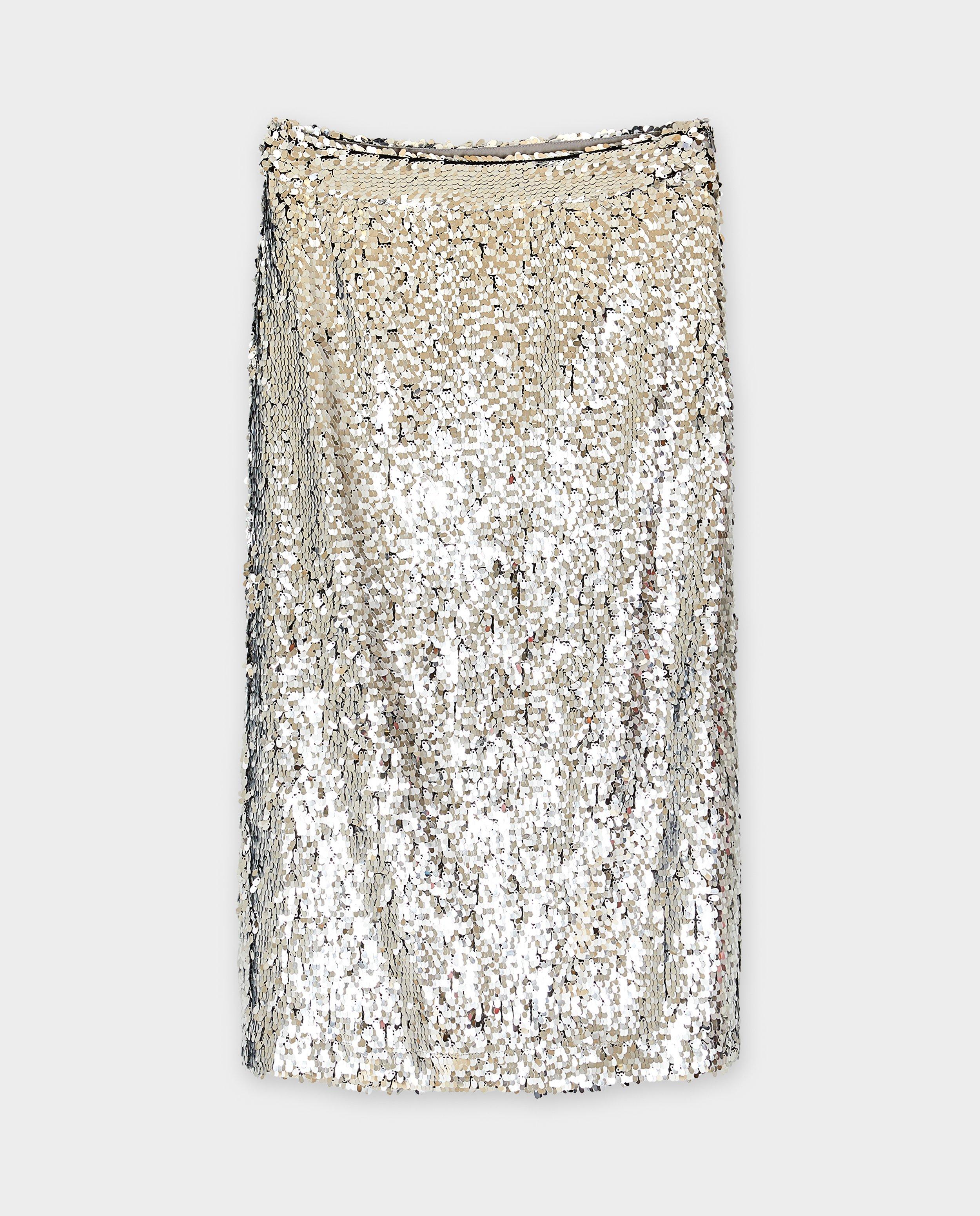Rok met pailletten - Product Detail - lichtgrijs - afbeelding nummer 5