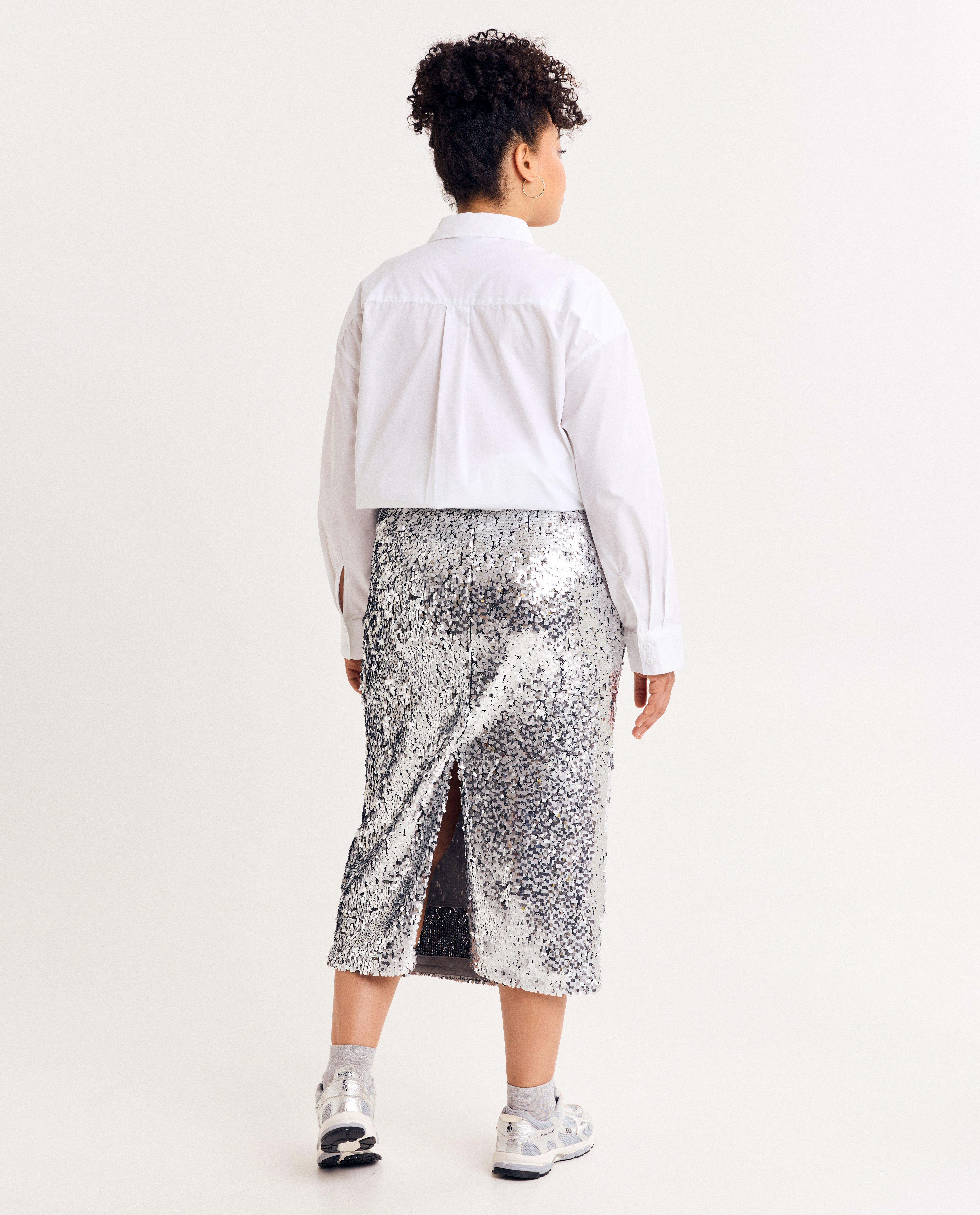 Rok met pailletten - Product Detail - lichtgrijs - afbeelding nummer 6