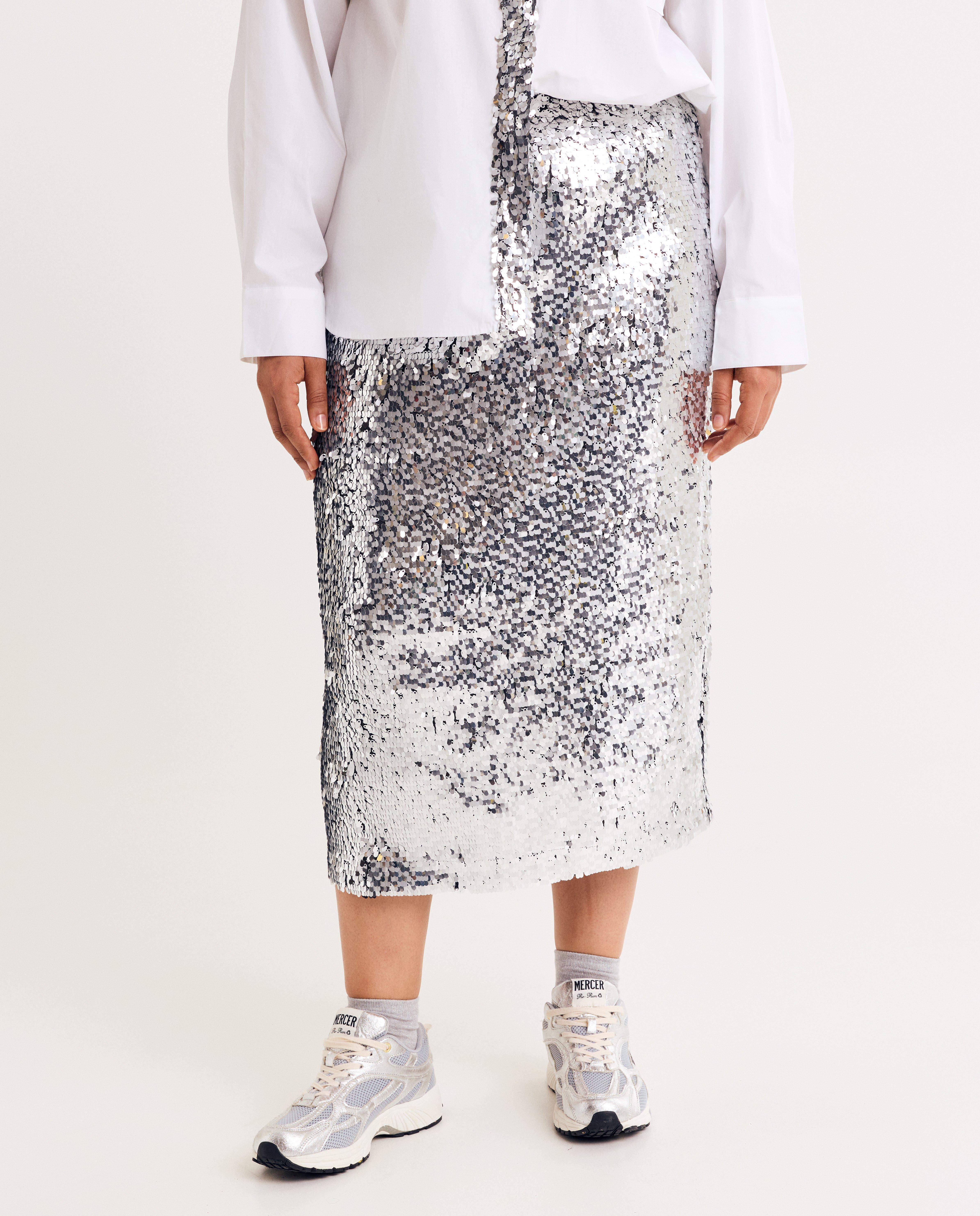 Rok met pailletten - Product Detail - lichtgrijs - afbeelding nummer 7