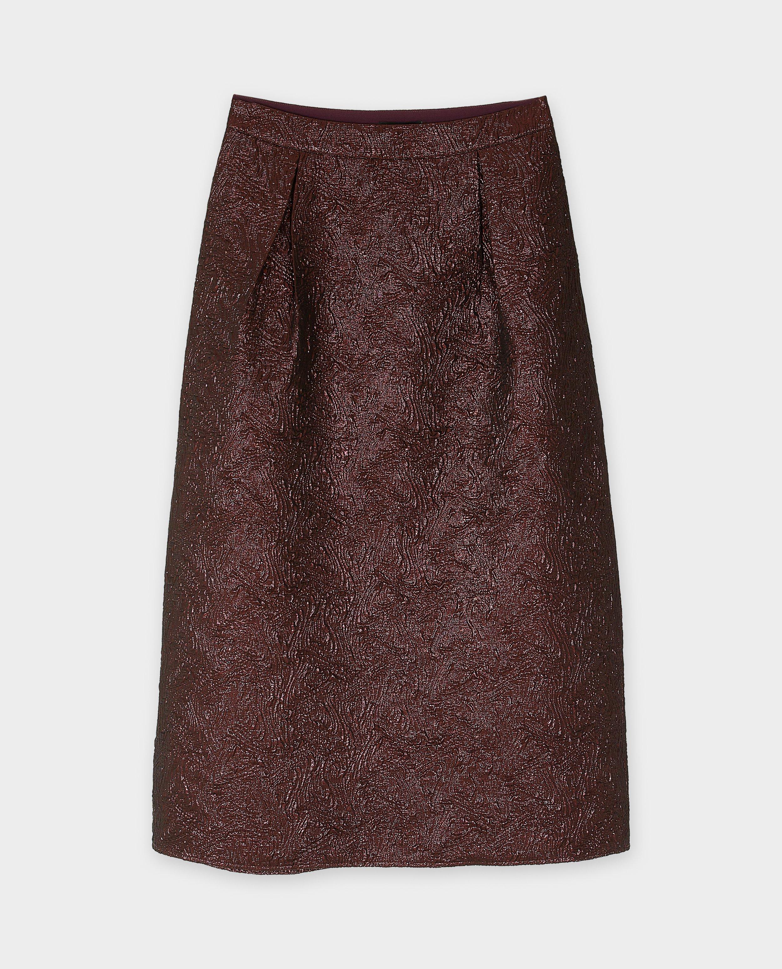 Jupe en satin à motif - Détails du produit - violet - image numéro 5