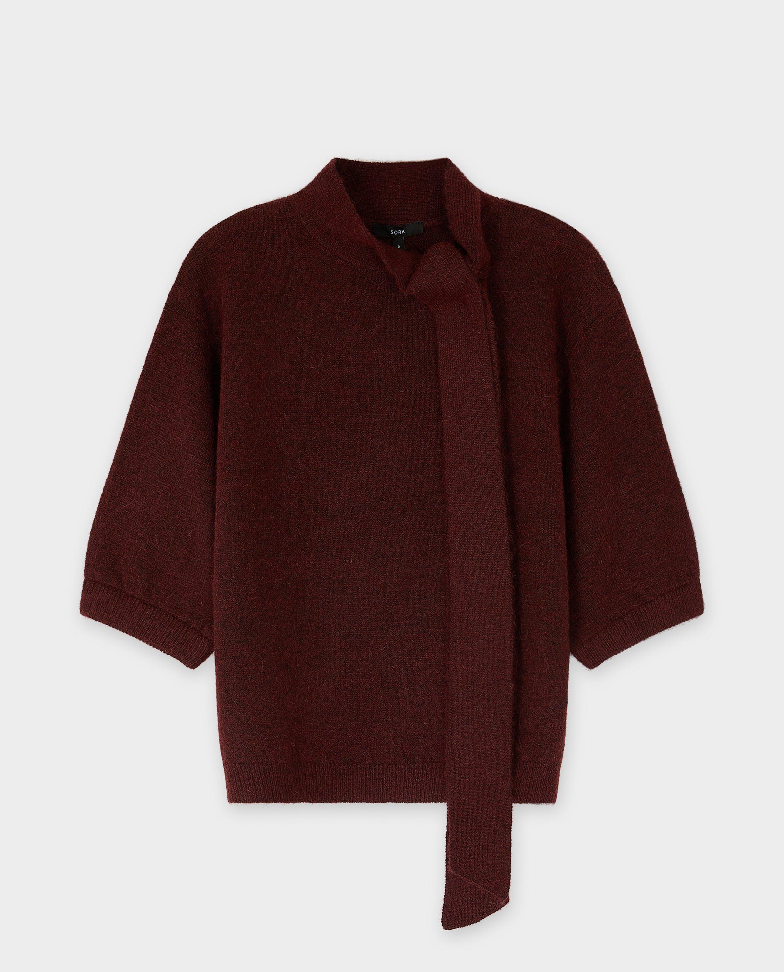 Pull bordeaux avec nœud - Détails du produit - violet - image numéro 6