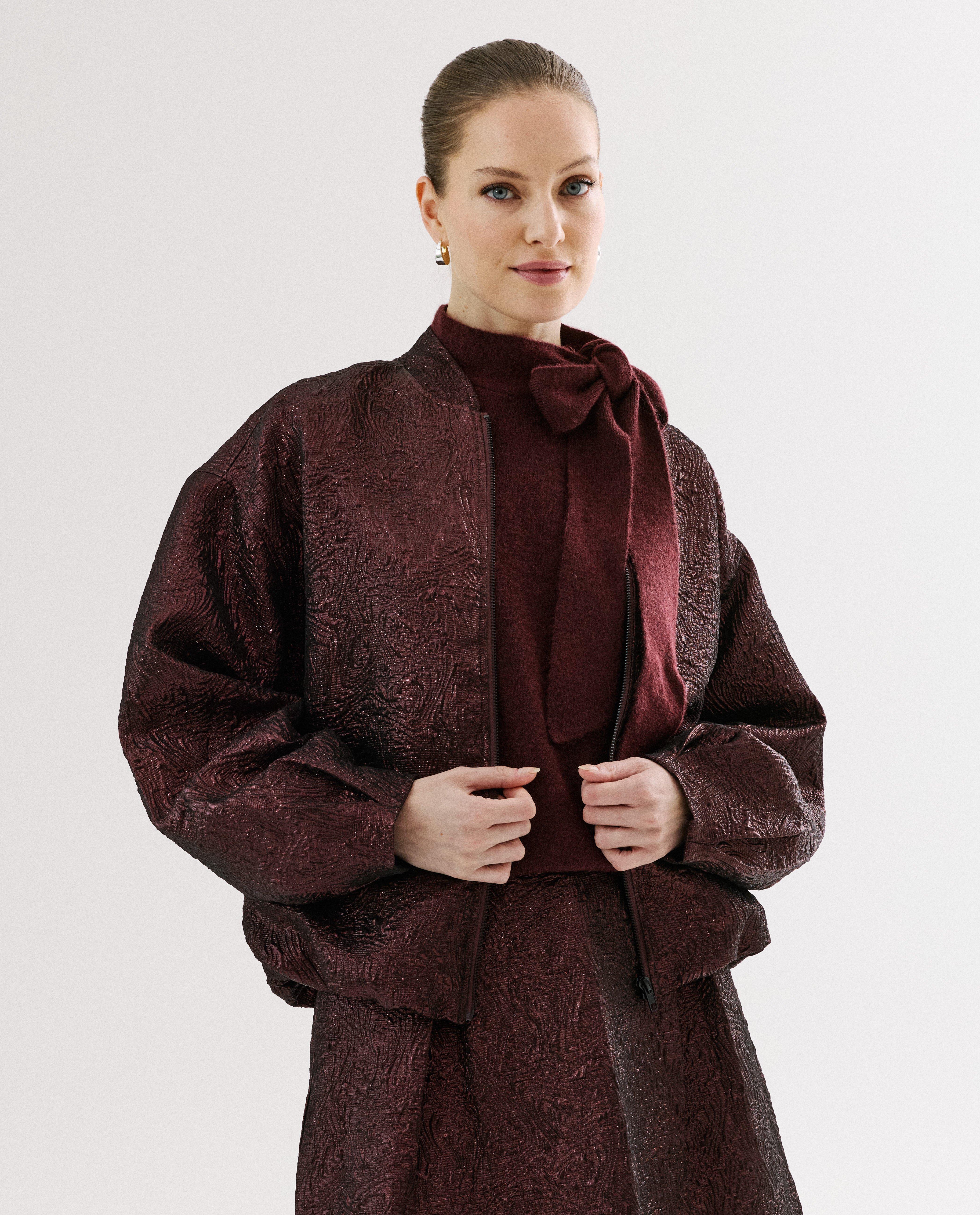 Pull bordeaux avec nœud - Détails du produit - violet - image numéro 5