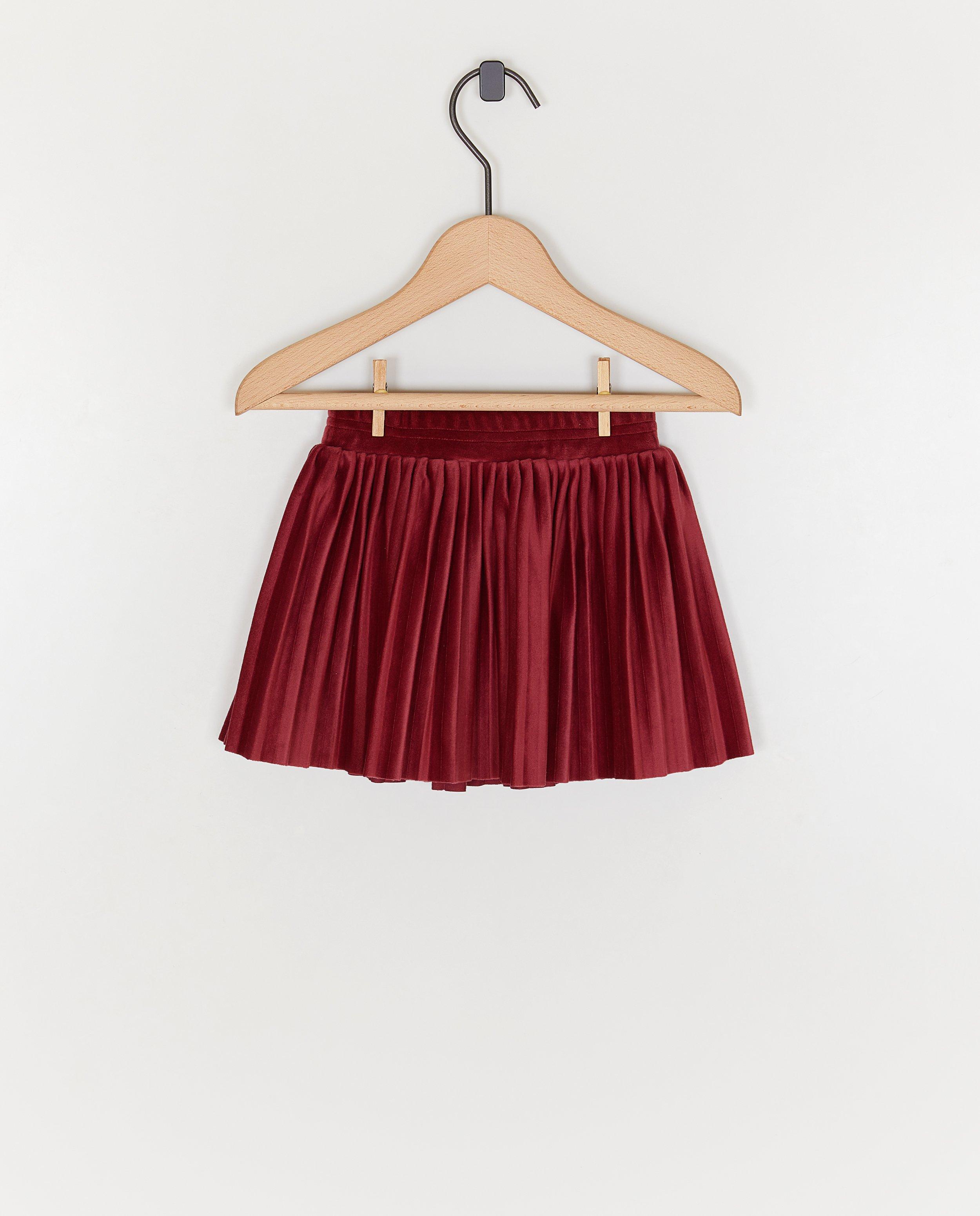 Plooirok van fluweel - Product Detail - oudroze - afbeelding nummer 4