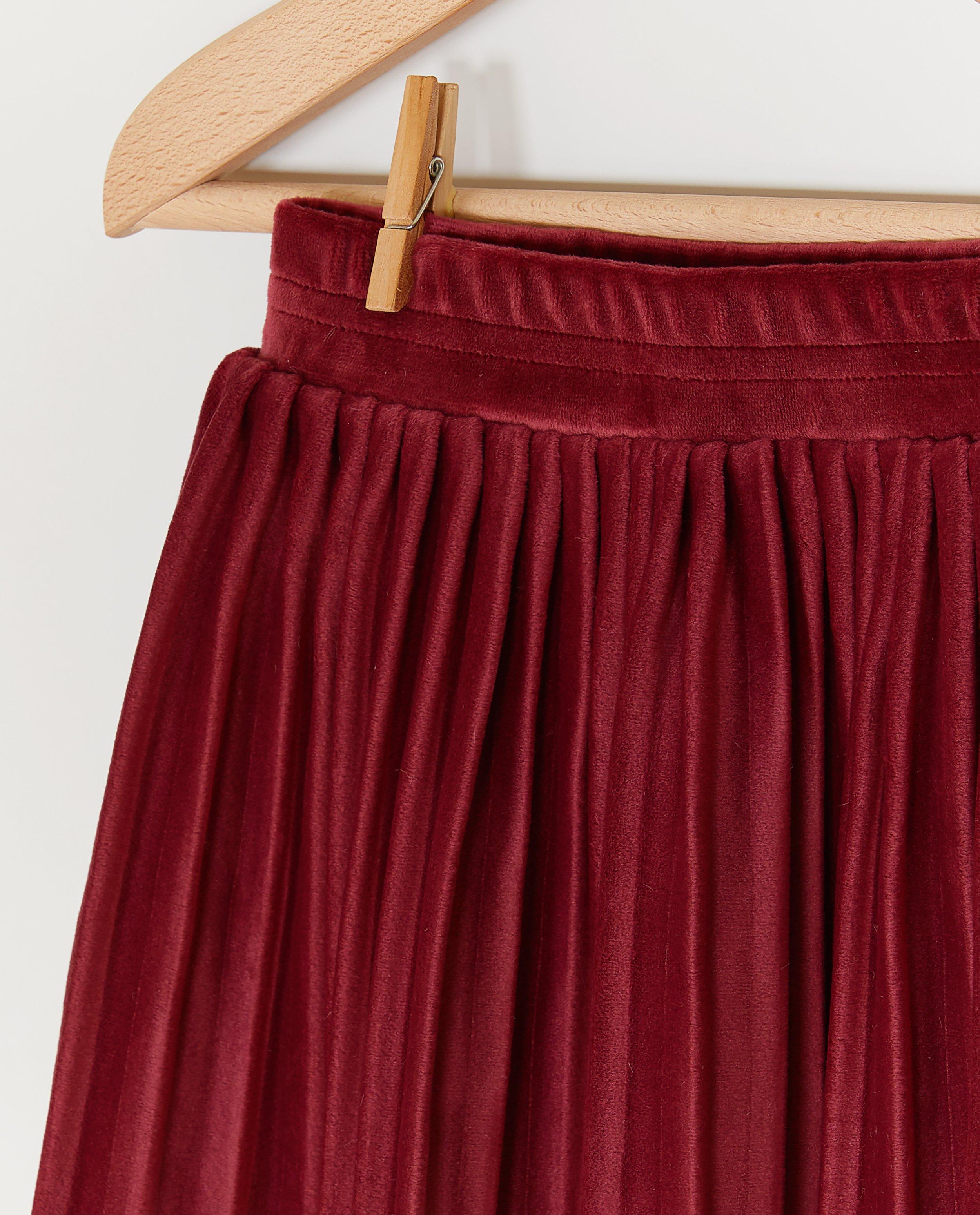 Plooirok van fluweel - Product Detail - oudroze - afbeelding nummer 5