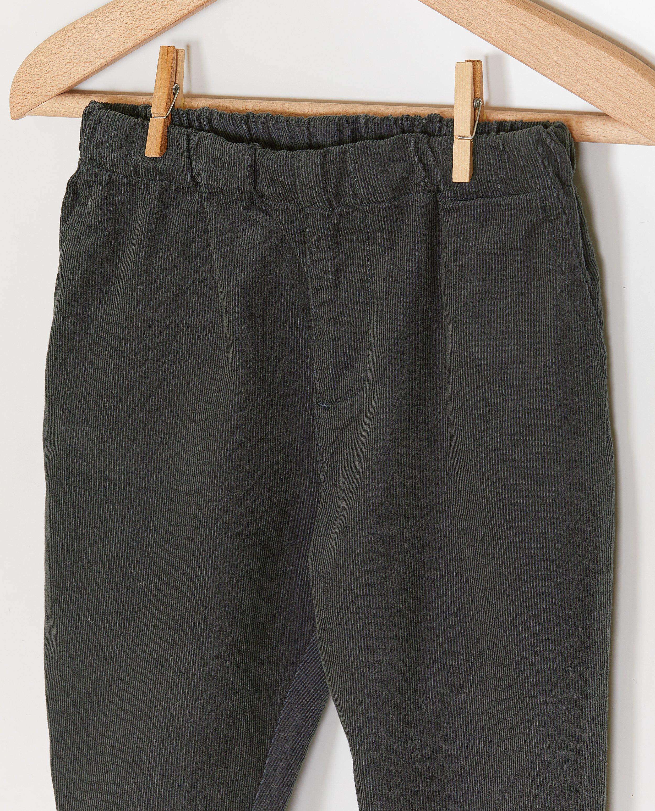 Donkergroene broek van fijn ribfluweel - Product Detail - khaki - afbeelding nummer 3