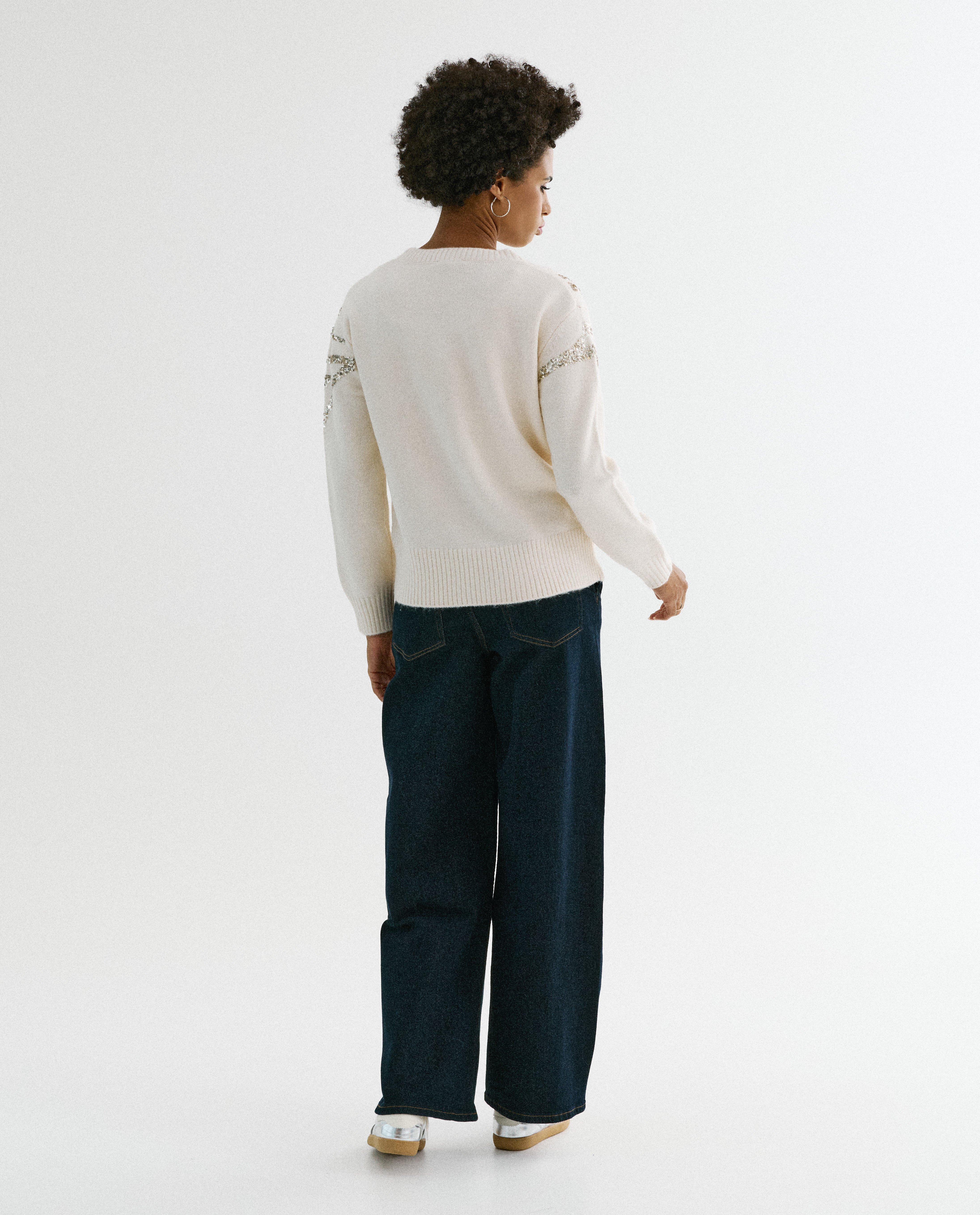 Trui met pailletten - Product Detail - wit - afbeelding nummer 3