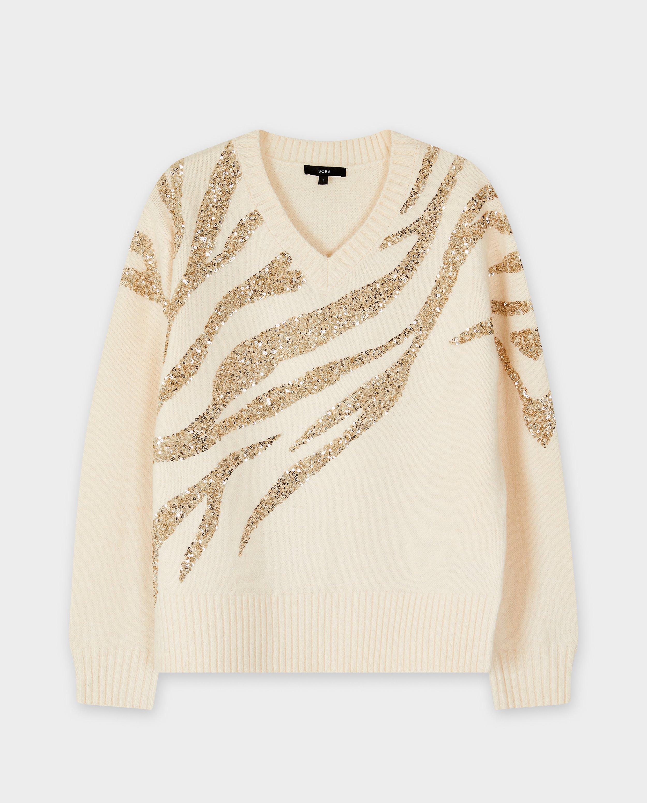 Trui met pailletten - Product Detail - wit - afbeelding nummer 4