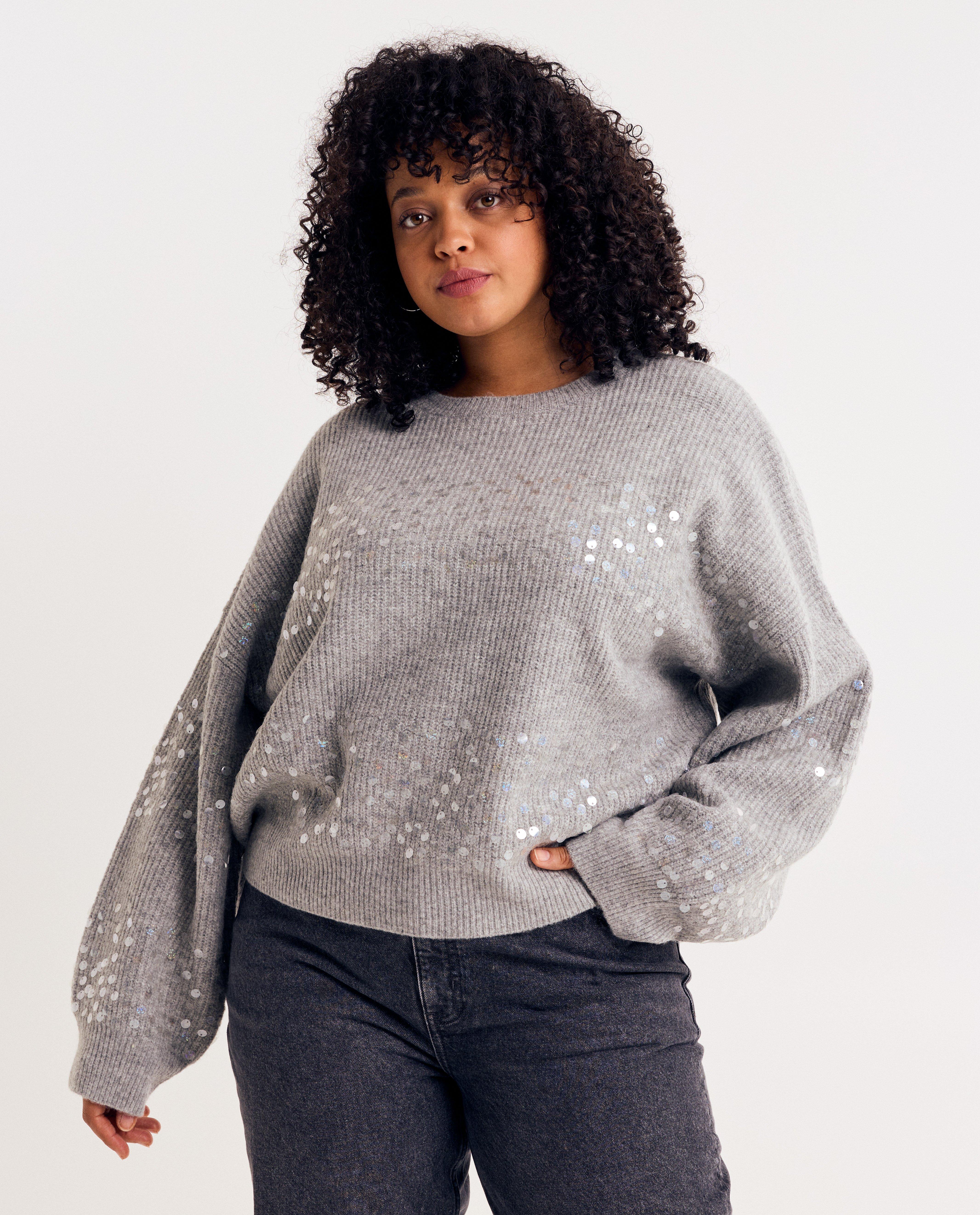 Trui met pailletten - Product Detail - grijs - afbeelding nummer 1