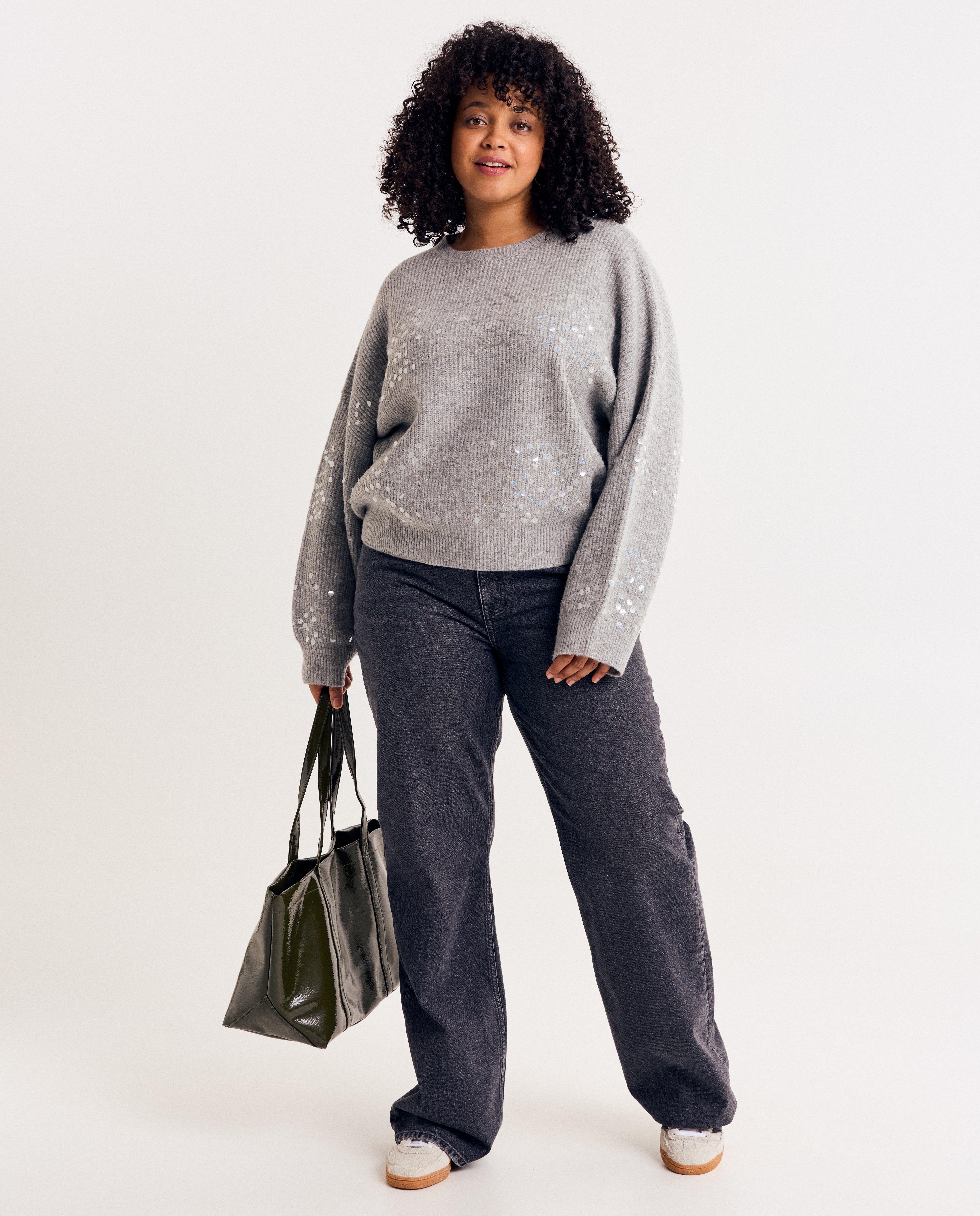 Trui met pailletten - Product Detail - grijs - afbeelding nummer 2