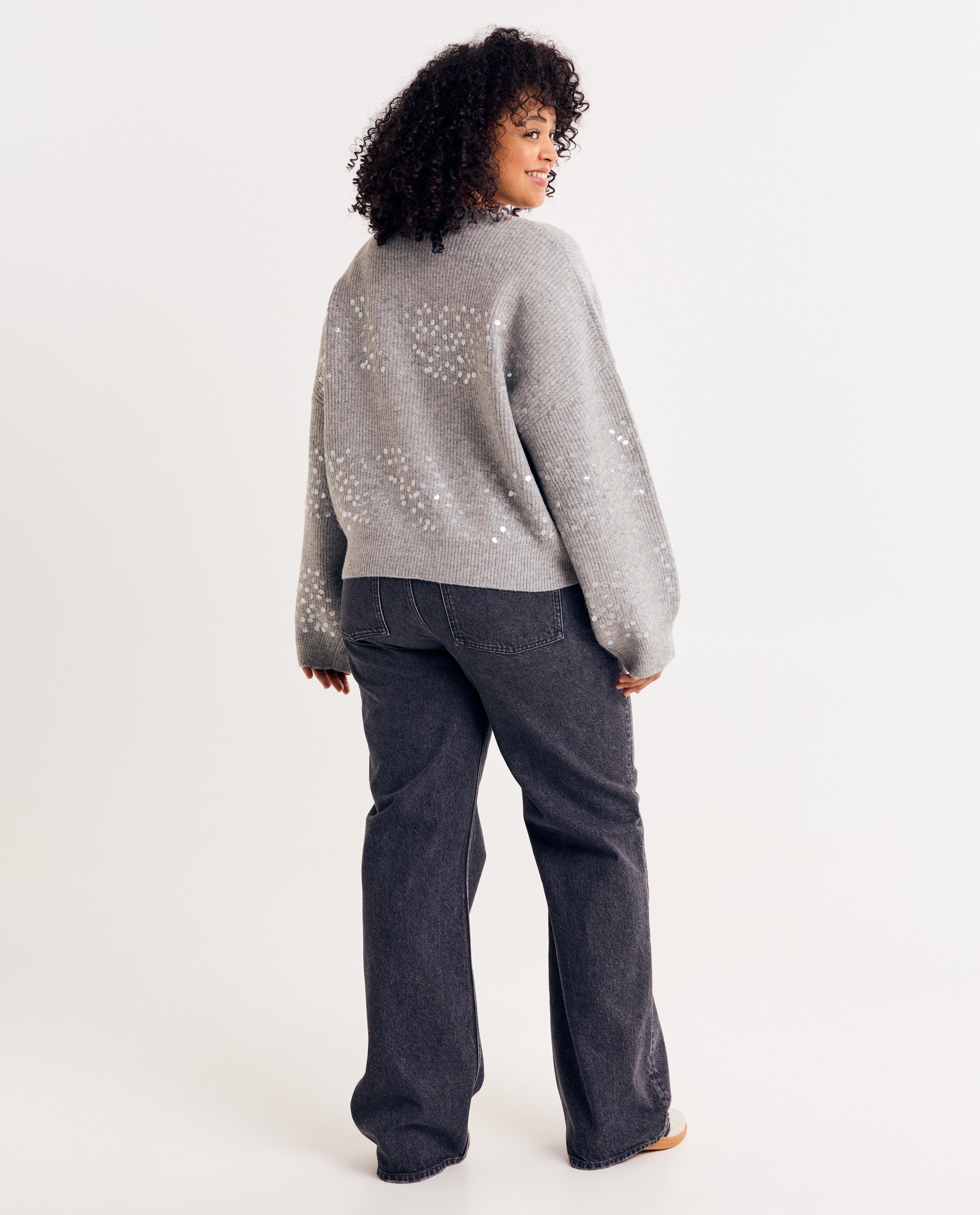 Trui met pailletten - Product Detail - grijs - afbeelding nummer 3