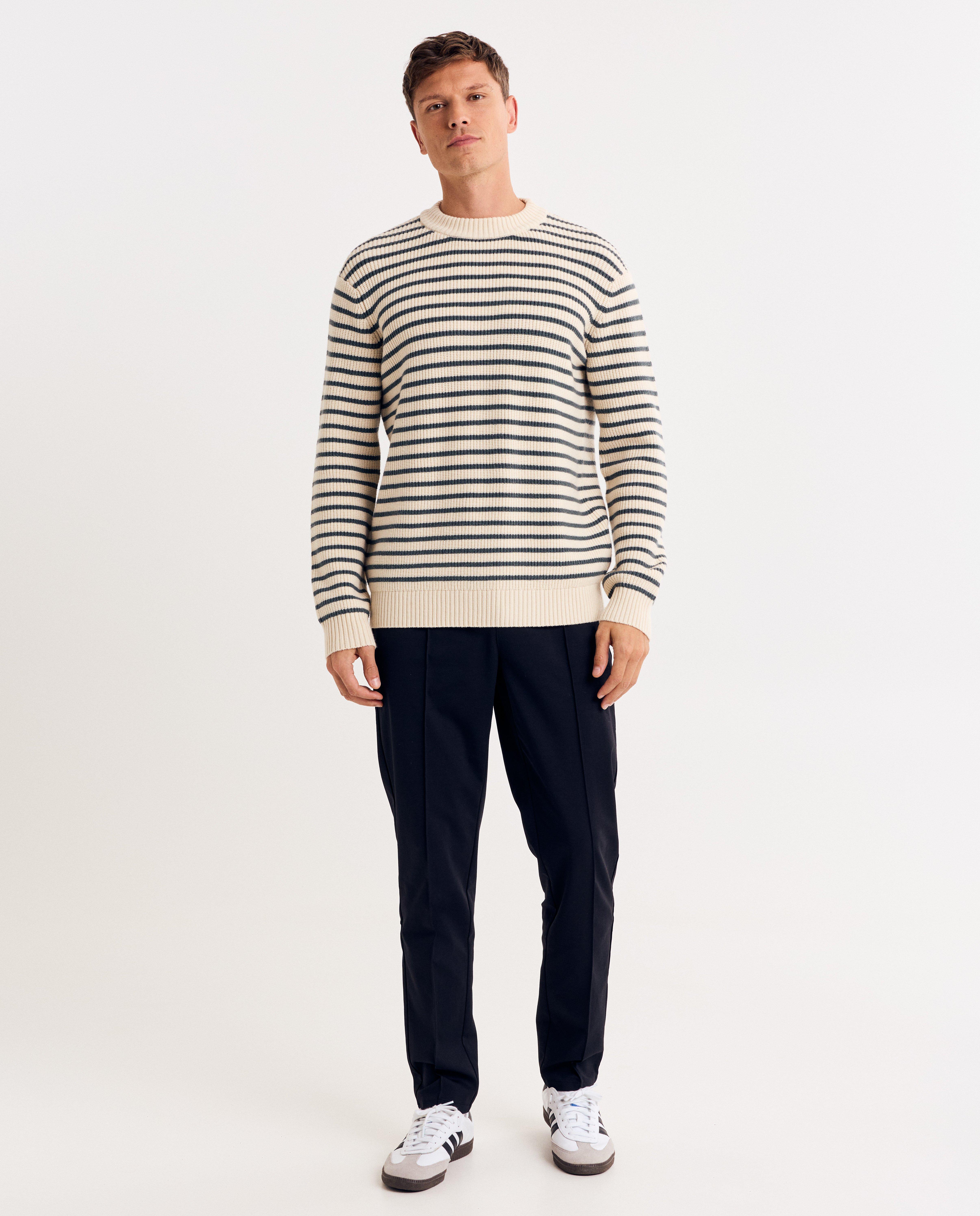 Pull à rayures - Détails du produit - khaki - image numéro 4