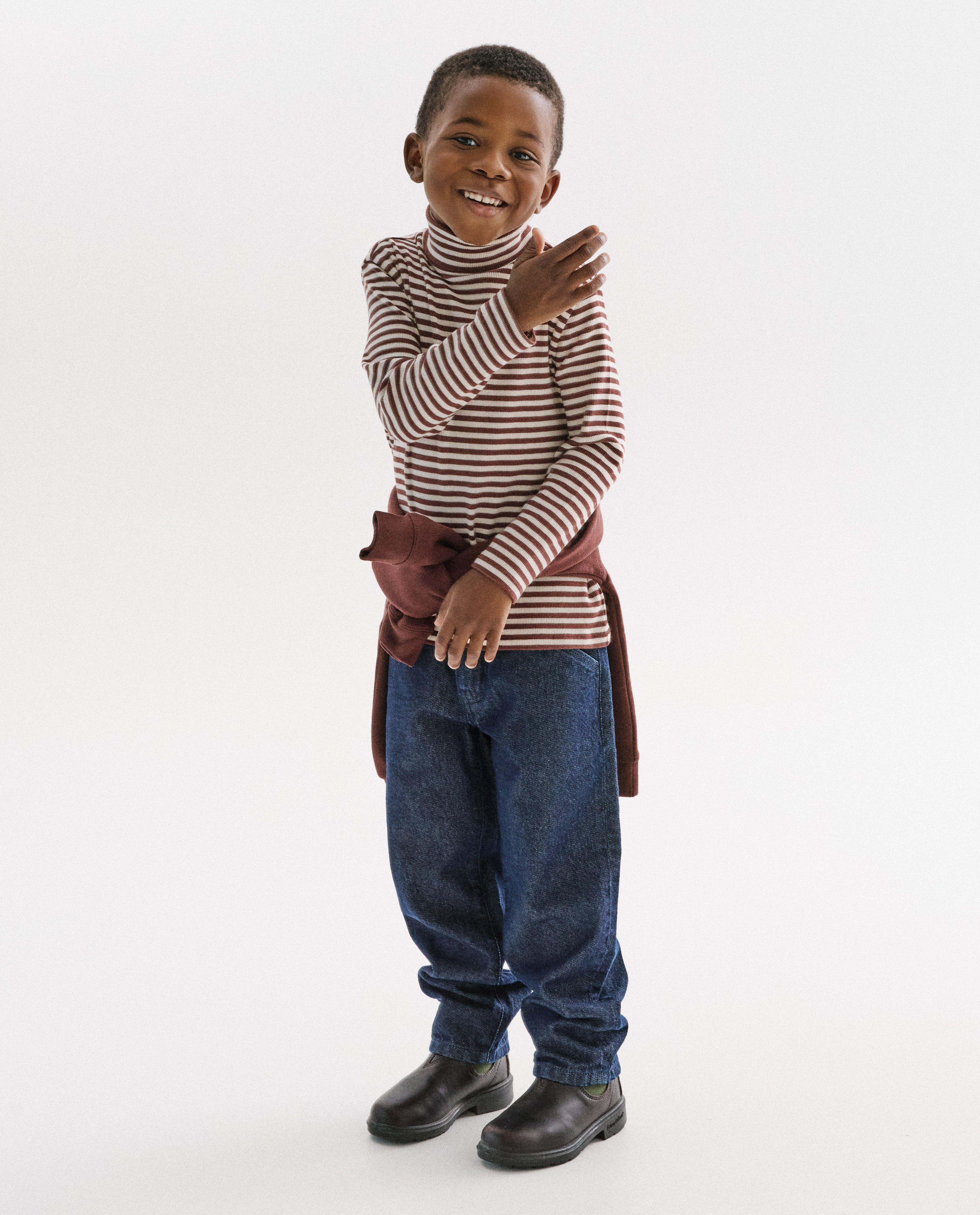 Longsleeve met fijn ribpatroon - Product Detail - donkerrood - afbeelding nummer 2