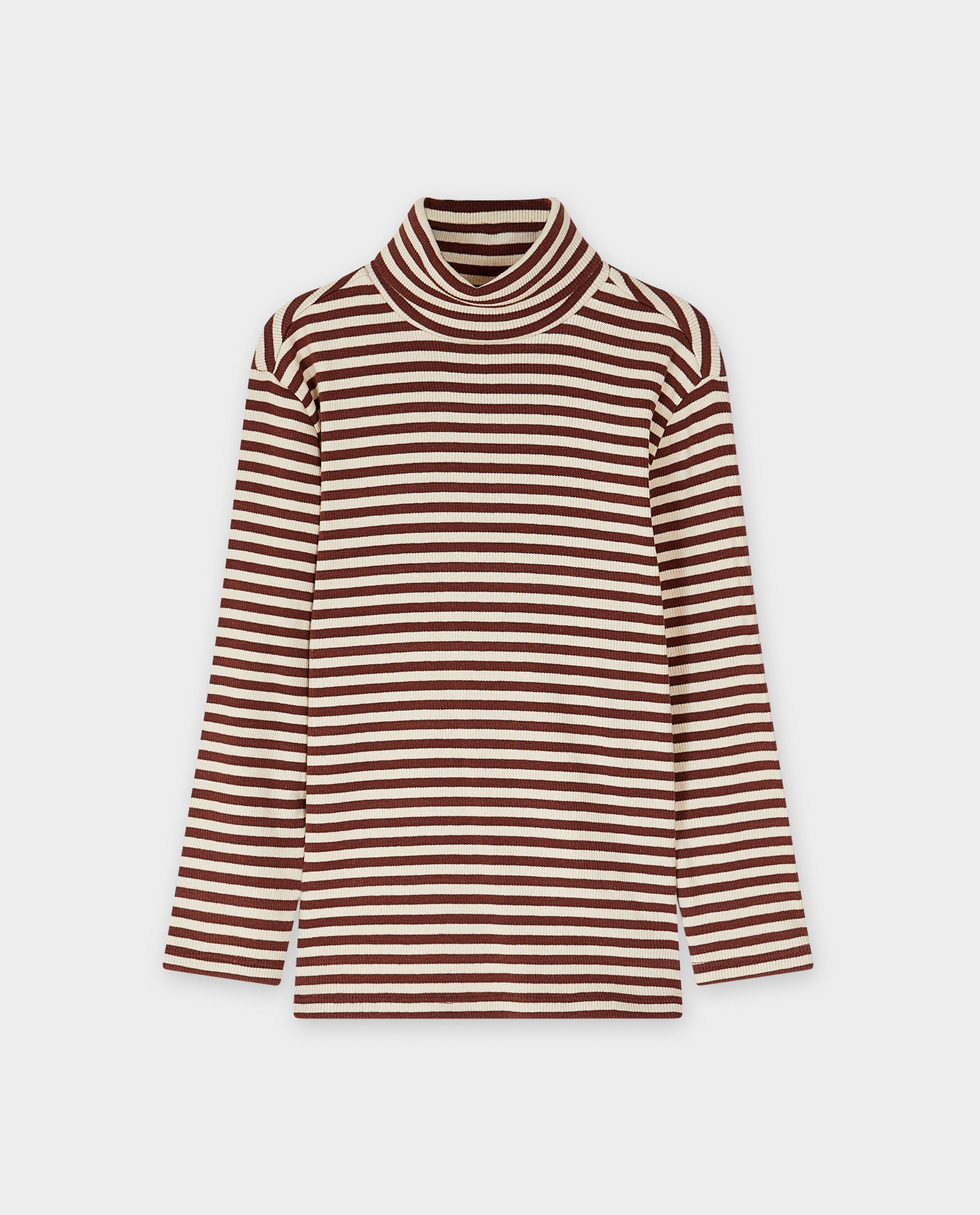 Longsleeve met fijn ribpatroon - Product Detail - donkerrood - afbeelding nummer 5